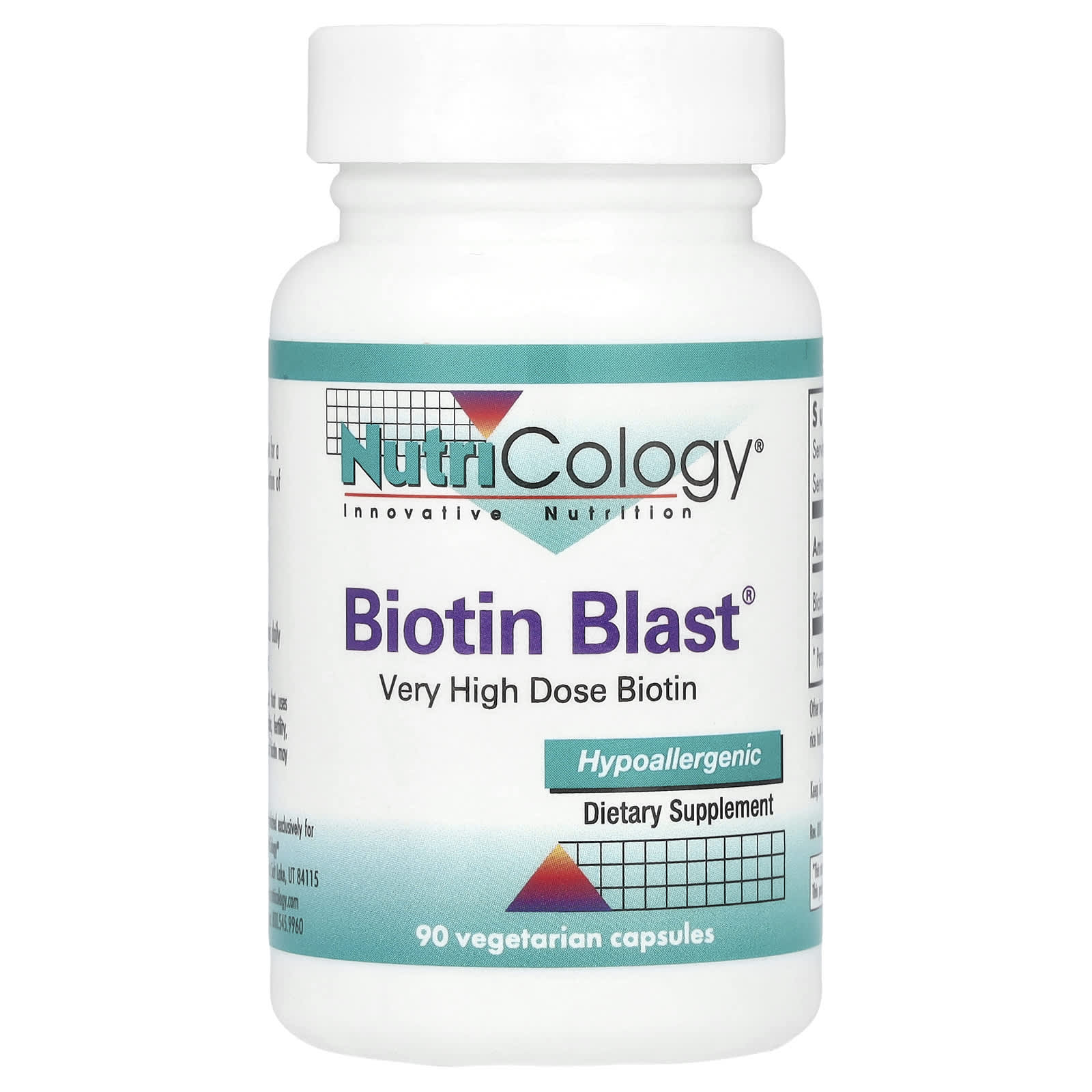 Nutricology Biotin Blast 90 вегетарианских капсул 11290₽