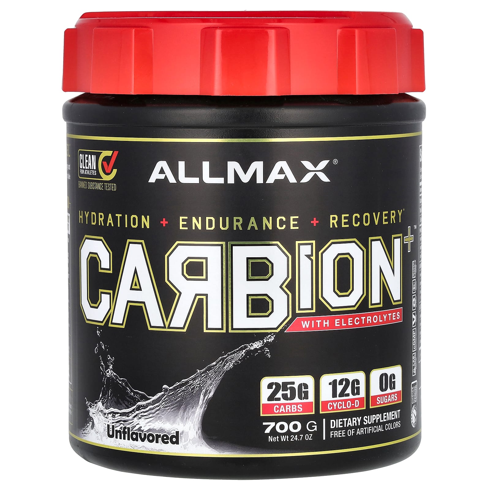 ALLMAX CARBion с электролитами без ароматизаторов 247 унции 700 г 5990₽