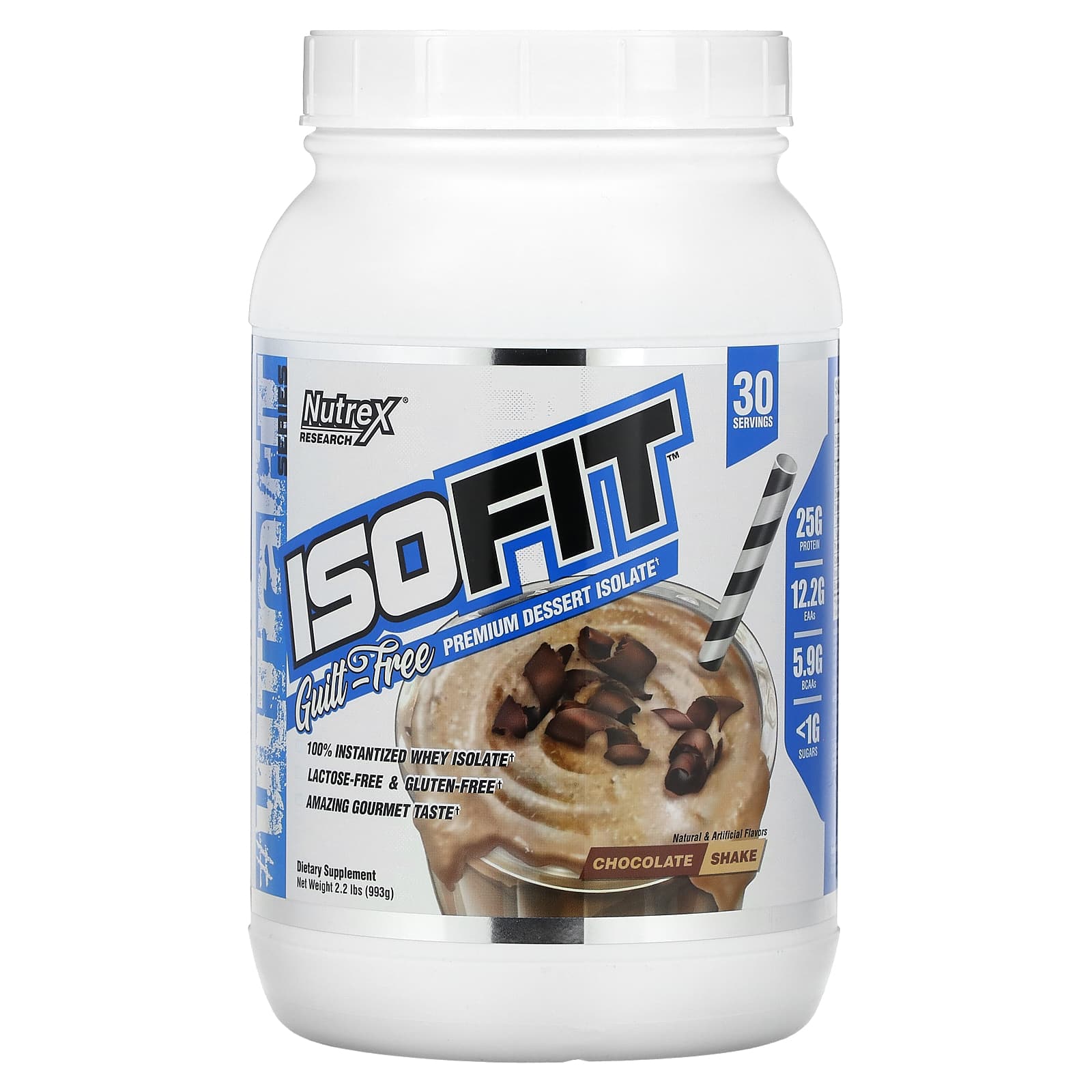 Nutrex Research IsoFit шоколадный коктейль 993 г 22 фунта 8590₽