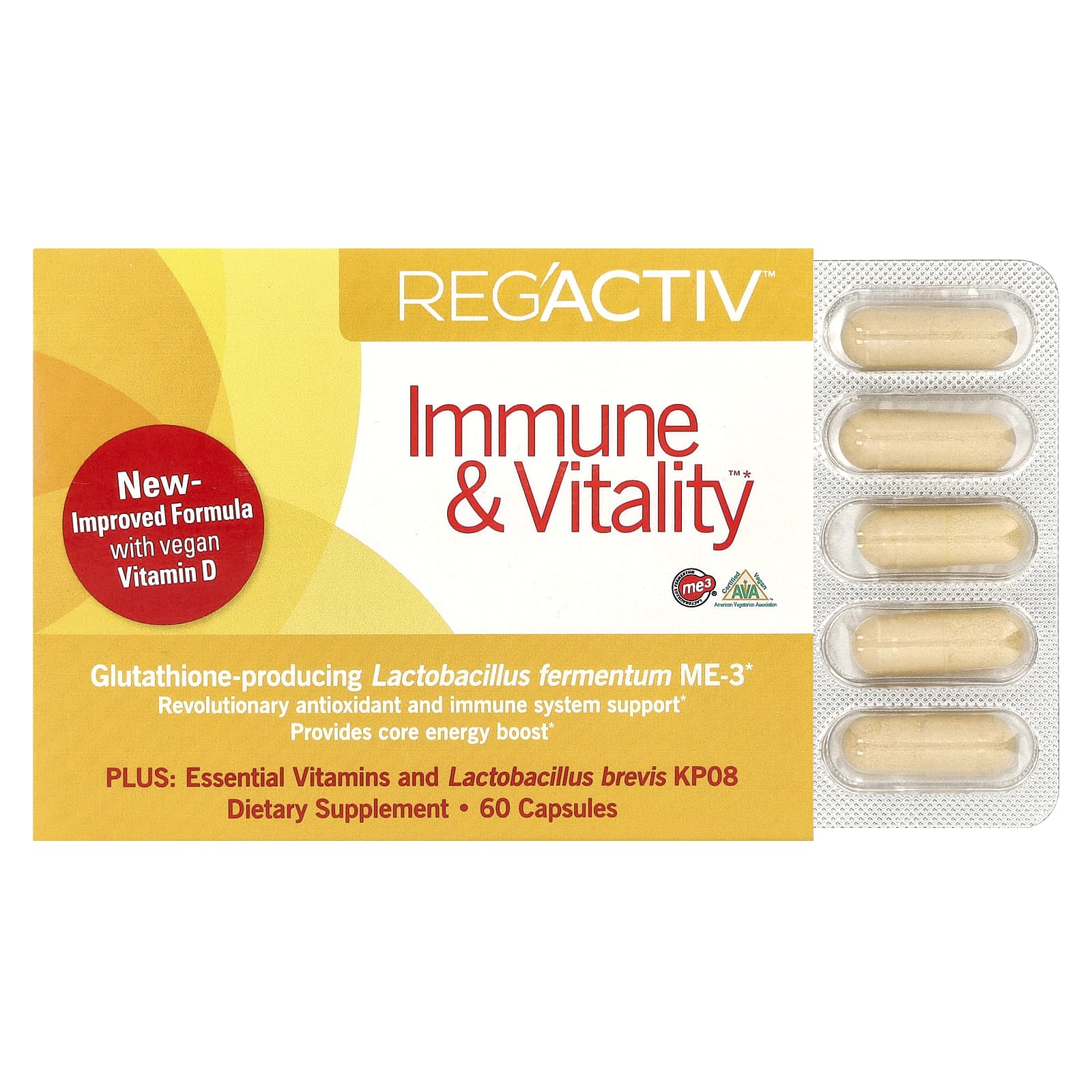 Dr. Ohhira's, Reg'Activ ™, Immune - Vitality ™, 60 капсул