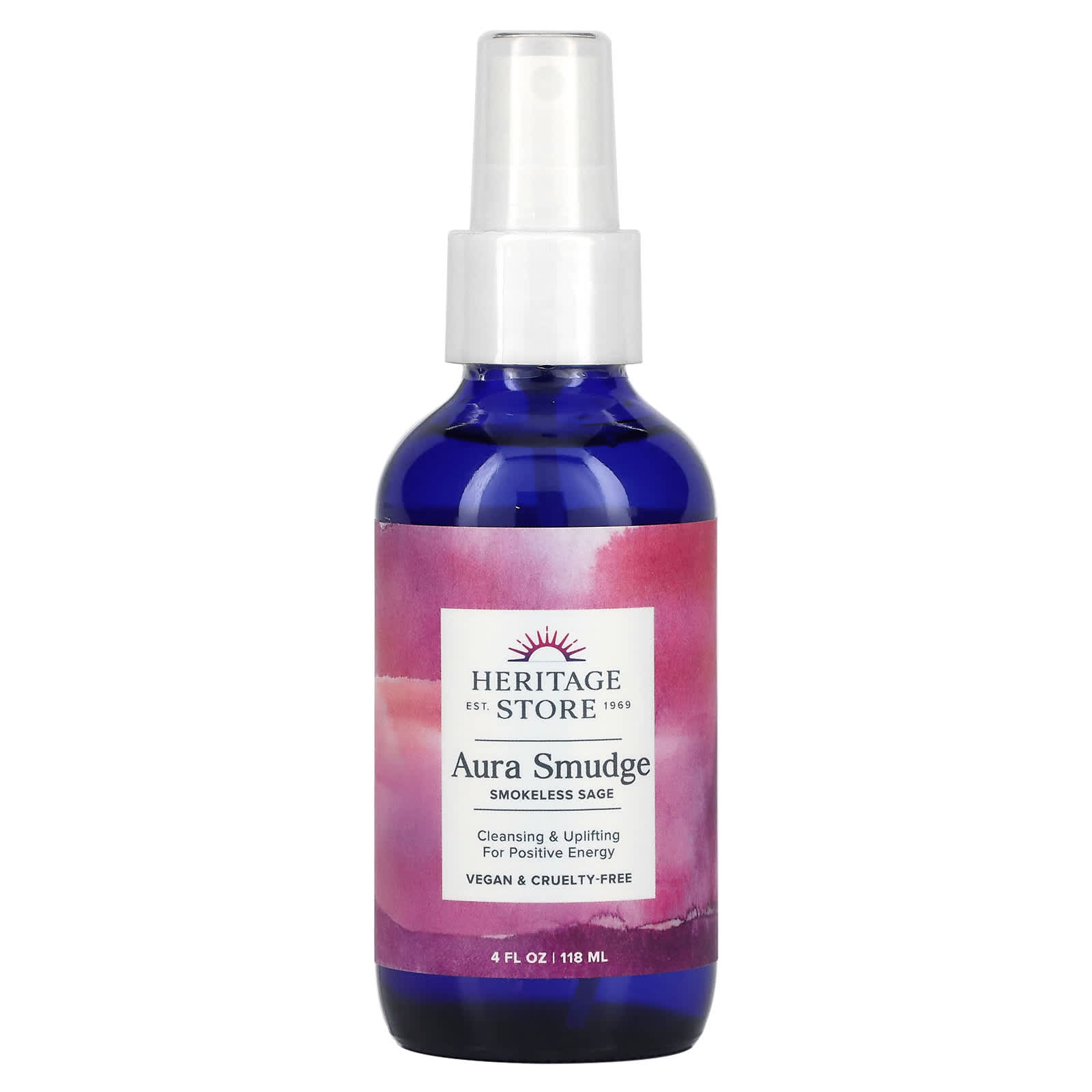 Heritage Store Aura Smudge Мист с можжевельником и шалфеем без образования тумана 4 ж унц120 мл 3290₽