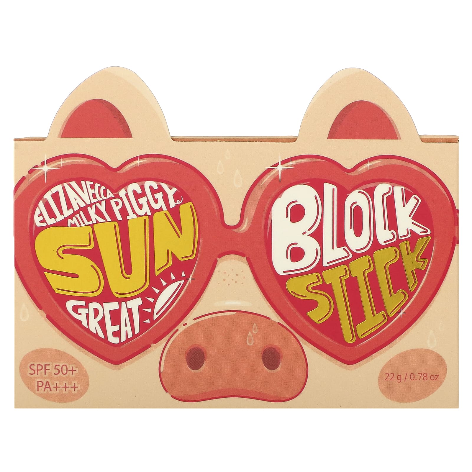 Elizavecca Milky Piggy Sun Great Block Stick солнцезащитный стик SPF 50 PA  22 г 078 унции 1990₽
