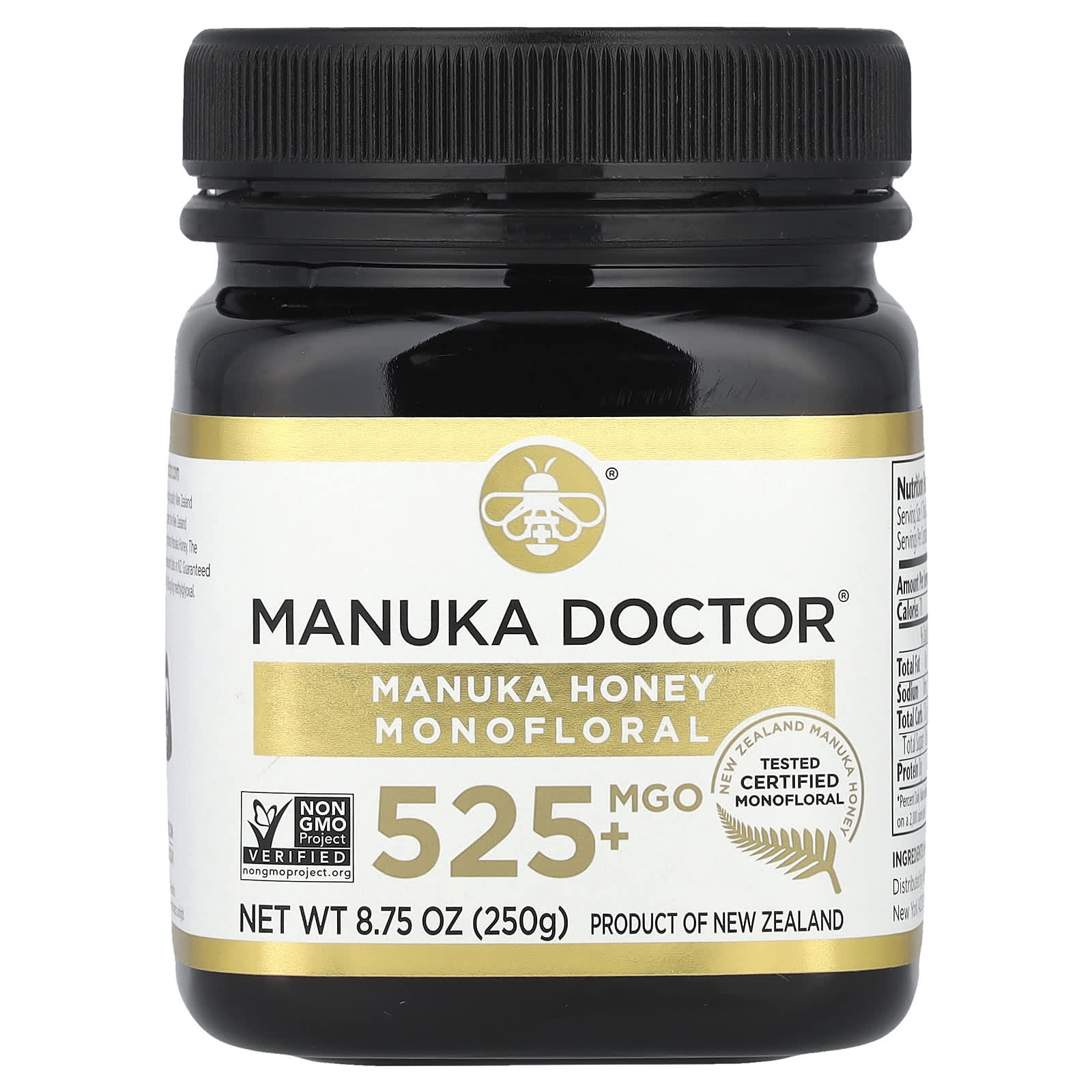 Manuka Doctor Монофлерный мед манука MGO 525 250 г 875 унции 9990₽