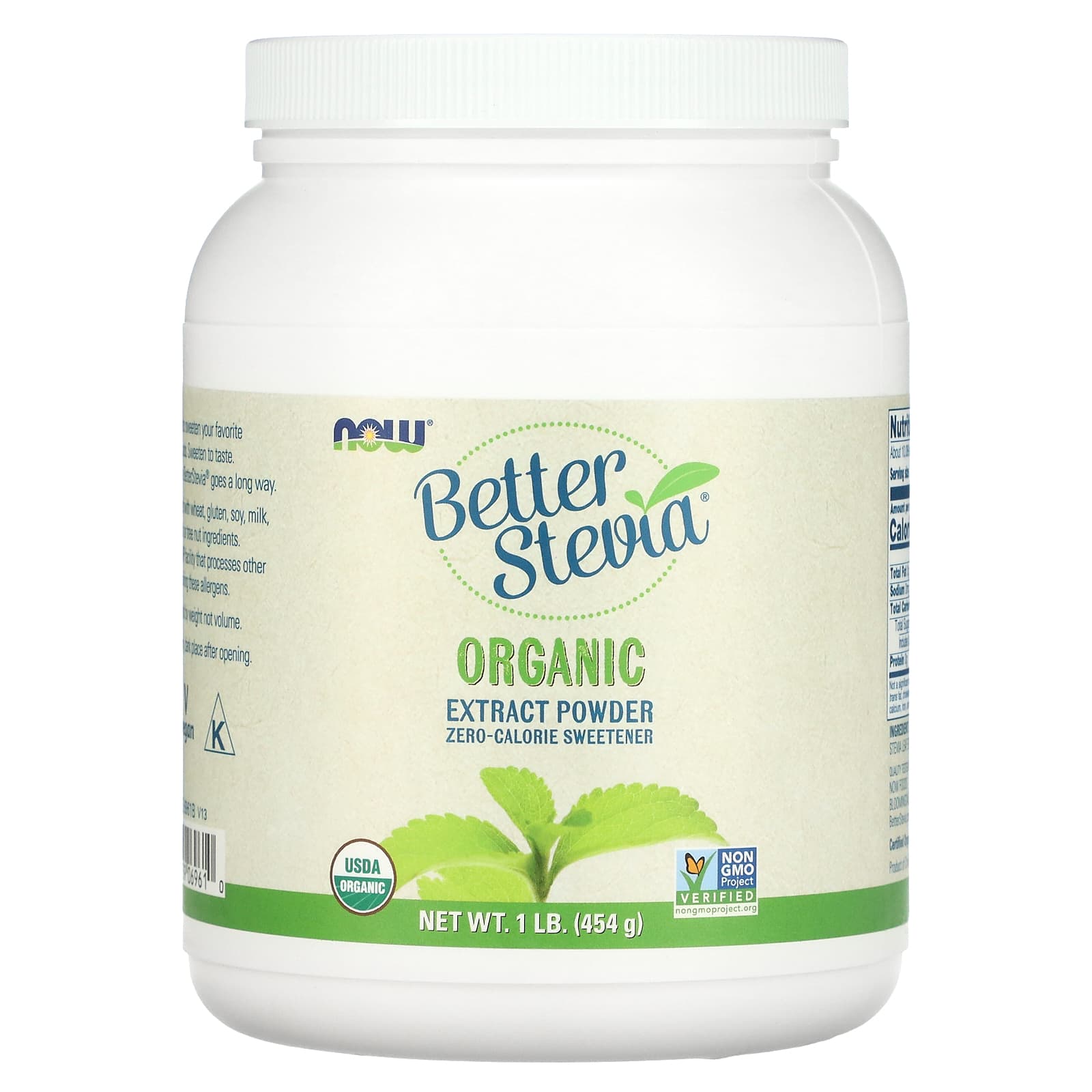 NOW Foods Better Stevia Organic Extract Powder 1 фунт 454 г 14390₽
