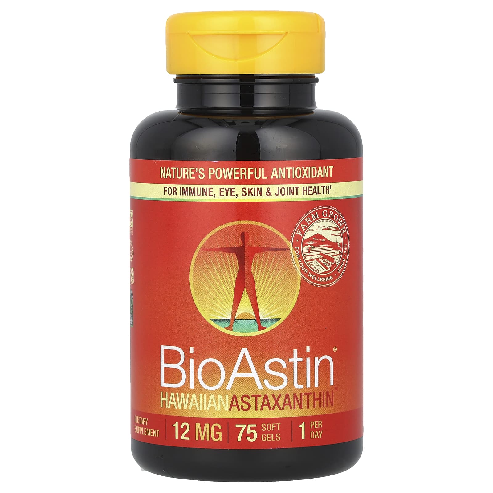 Nutrex Hawaii BioAstin Hawaiian Astaxanthin астаксантин 12 мг 75 капсул 8590₽