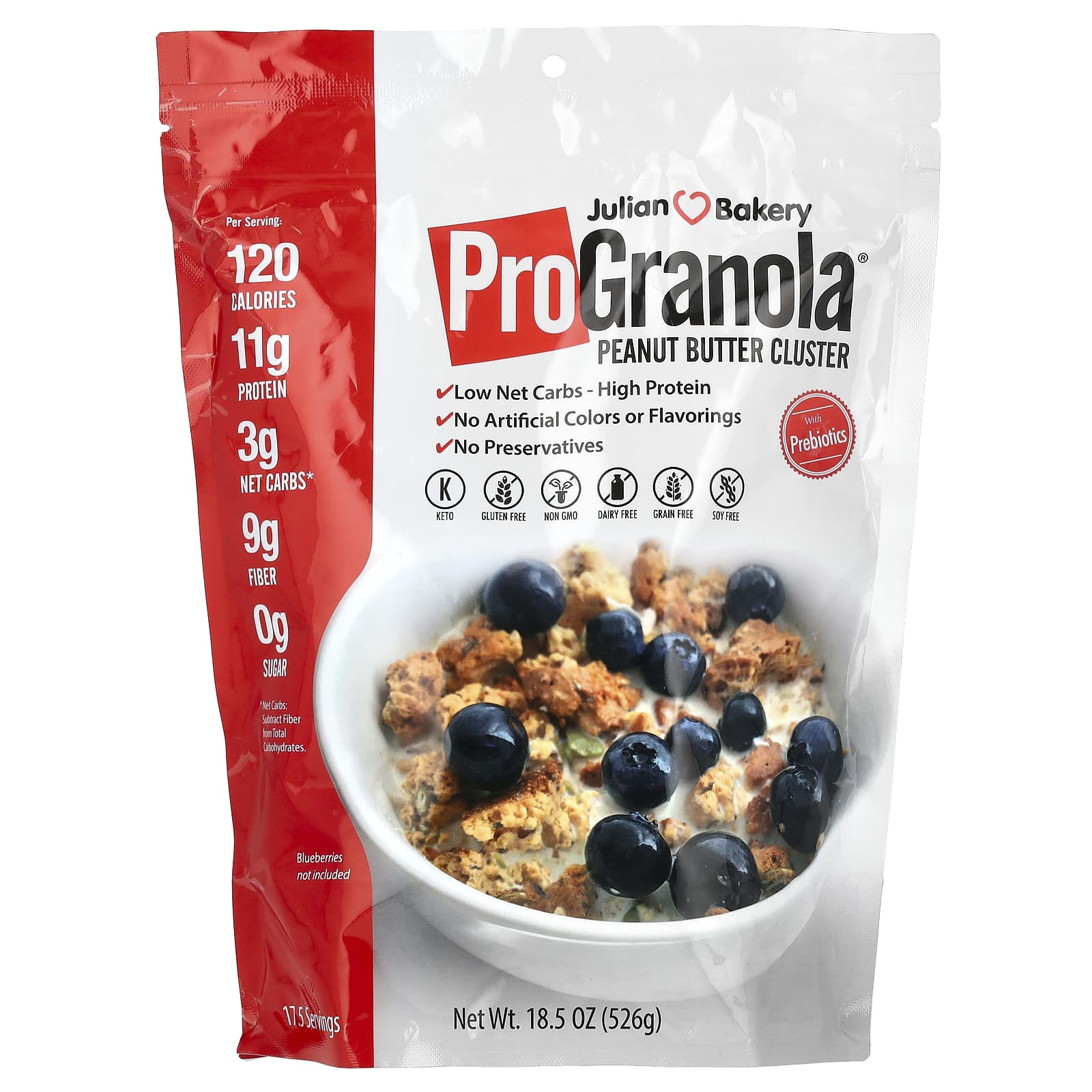 Julian Bakery Pro Granola арахисовая паста 526 г 185 унции 3390₽