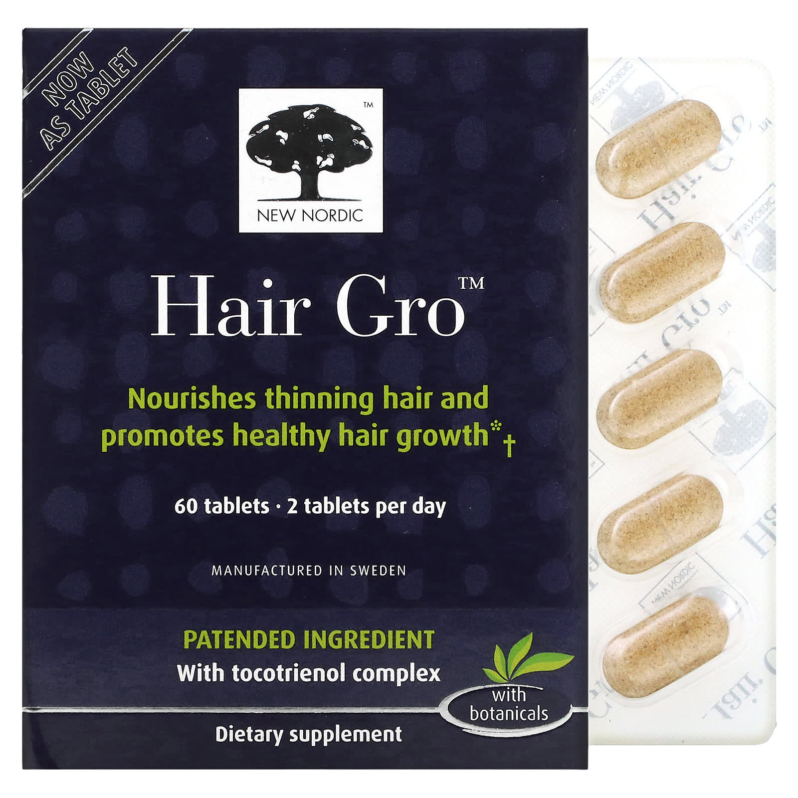 New Nordic Hair Gro 60 капсул 7590₽