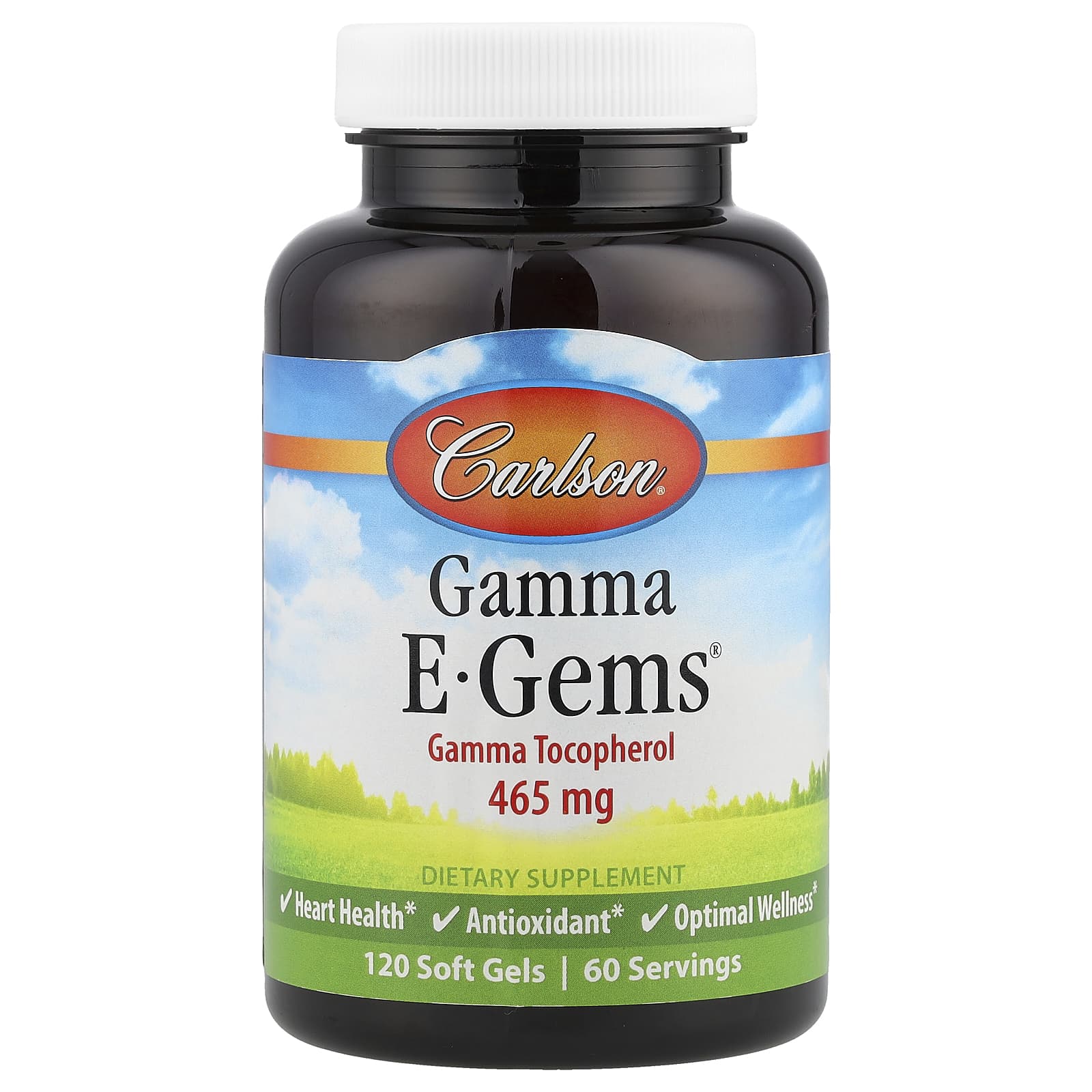 Carlson, Gamma E-Gems, 465 мг, 120 мягких таблеток