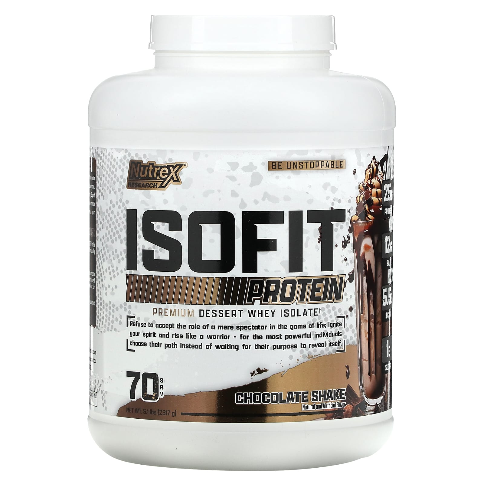 Nutrex Research IsoFit со вкусом шоколадного коктейля 2317 г 51 фунта 15390₽