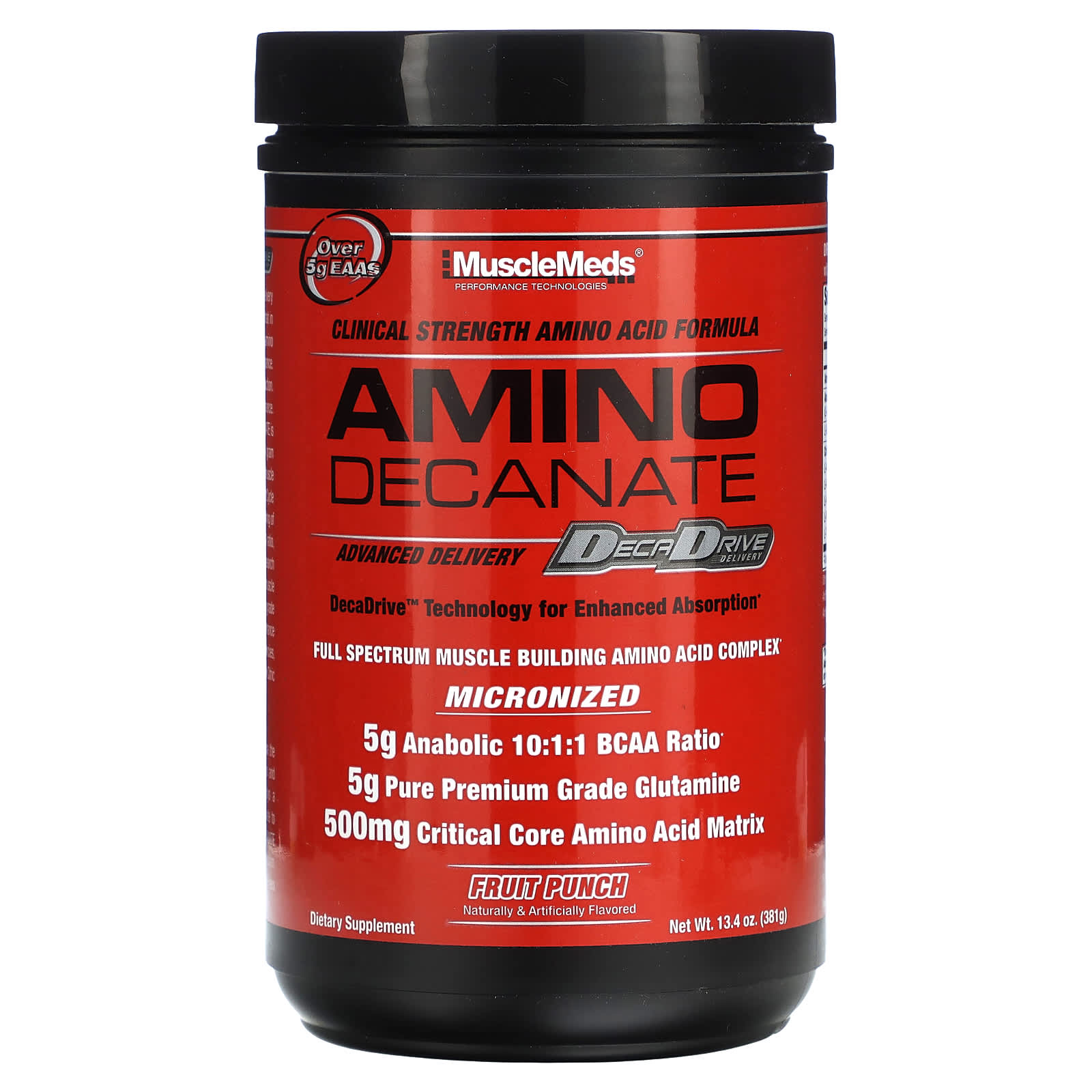 MuscleMeds АМИНО ДЕКАНАТ фруктовый пунш 381 г 134 унции 4490₽