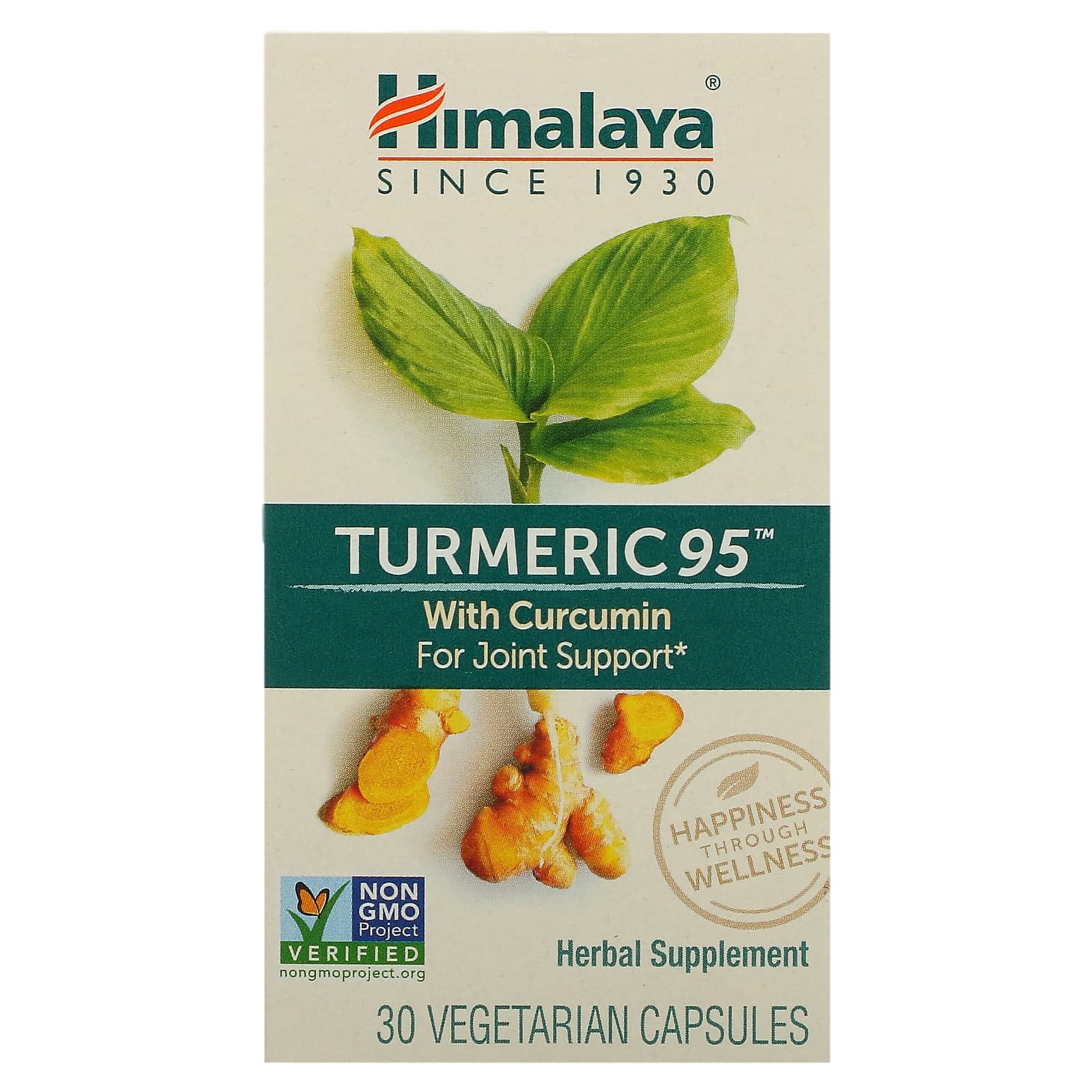 Himalaya Turmeric 95 с куркумином для поддержки суставов 30 растительных капсул 2690₽
