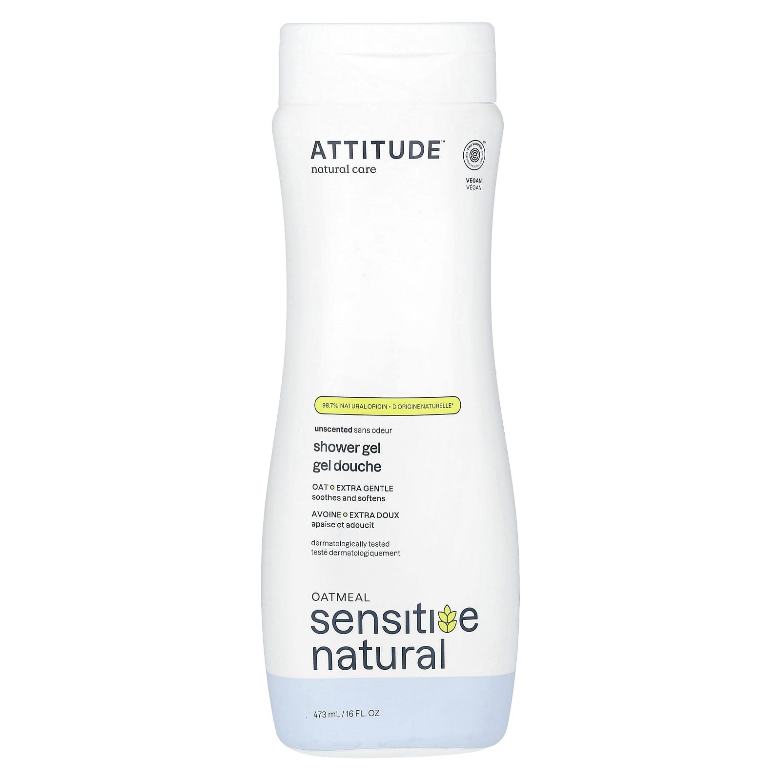 ATTITUDE Oatmeal Sensitive Natural гель для душа экстра нежный без запаха 473 мл 16 жидк Унций 2390₽