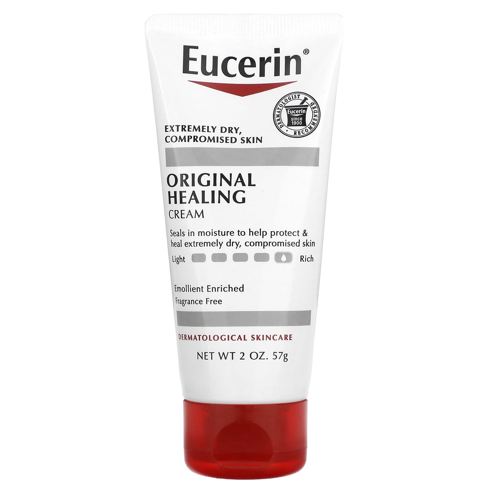 Eucerin Original Healing оригинальный заживляющий крем для очень сухой и чувствительной кожи без отдушек 57 г 2 унции 1890₽