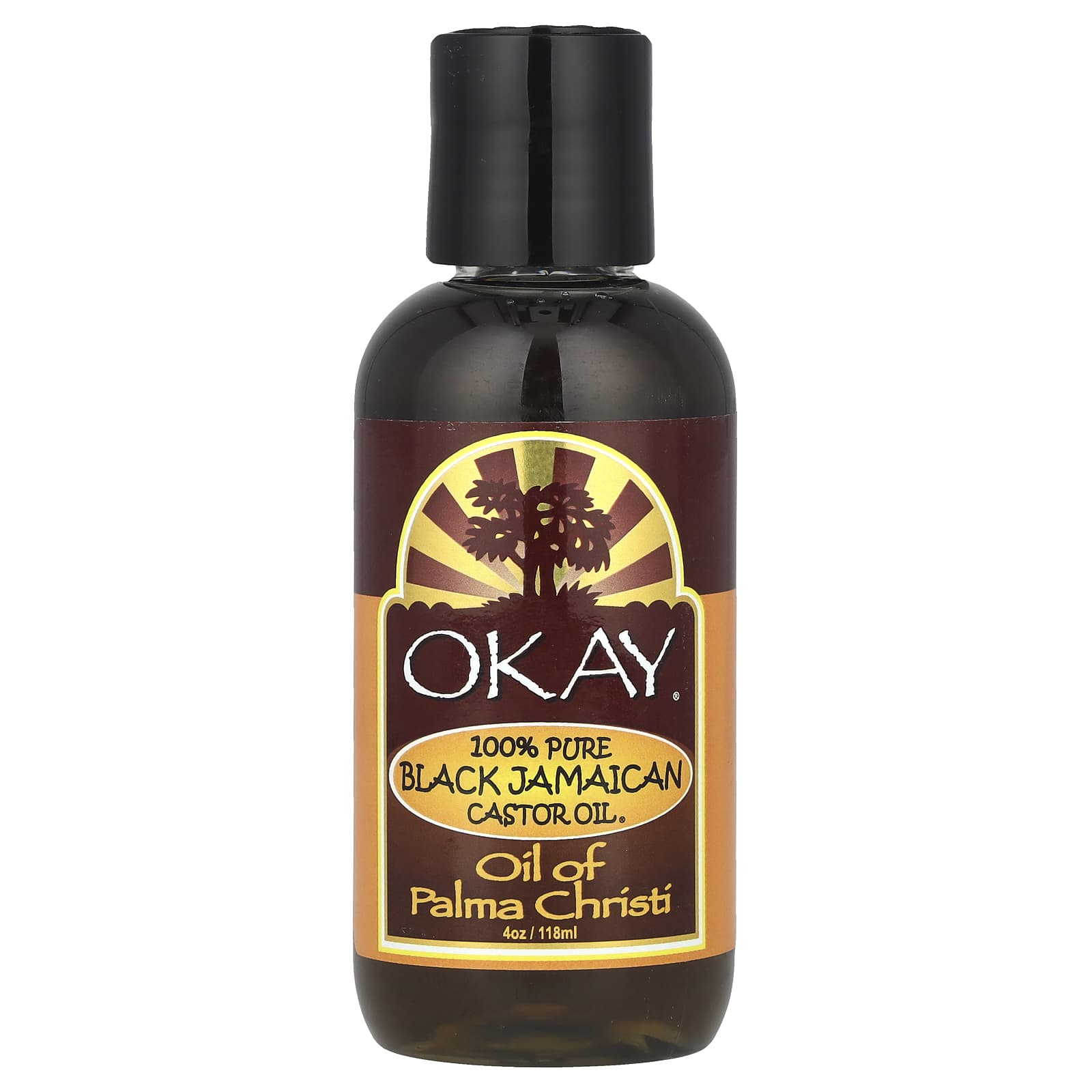 Okay Pure Naturals 100 чистое черное ямайское касторовое масло 118 мл 4 унции 1990₽