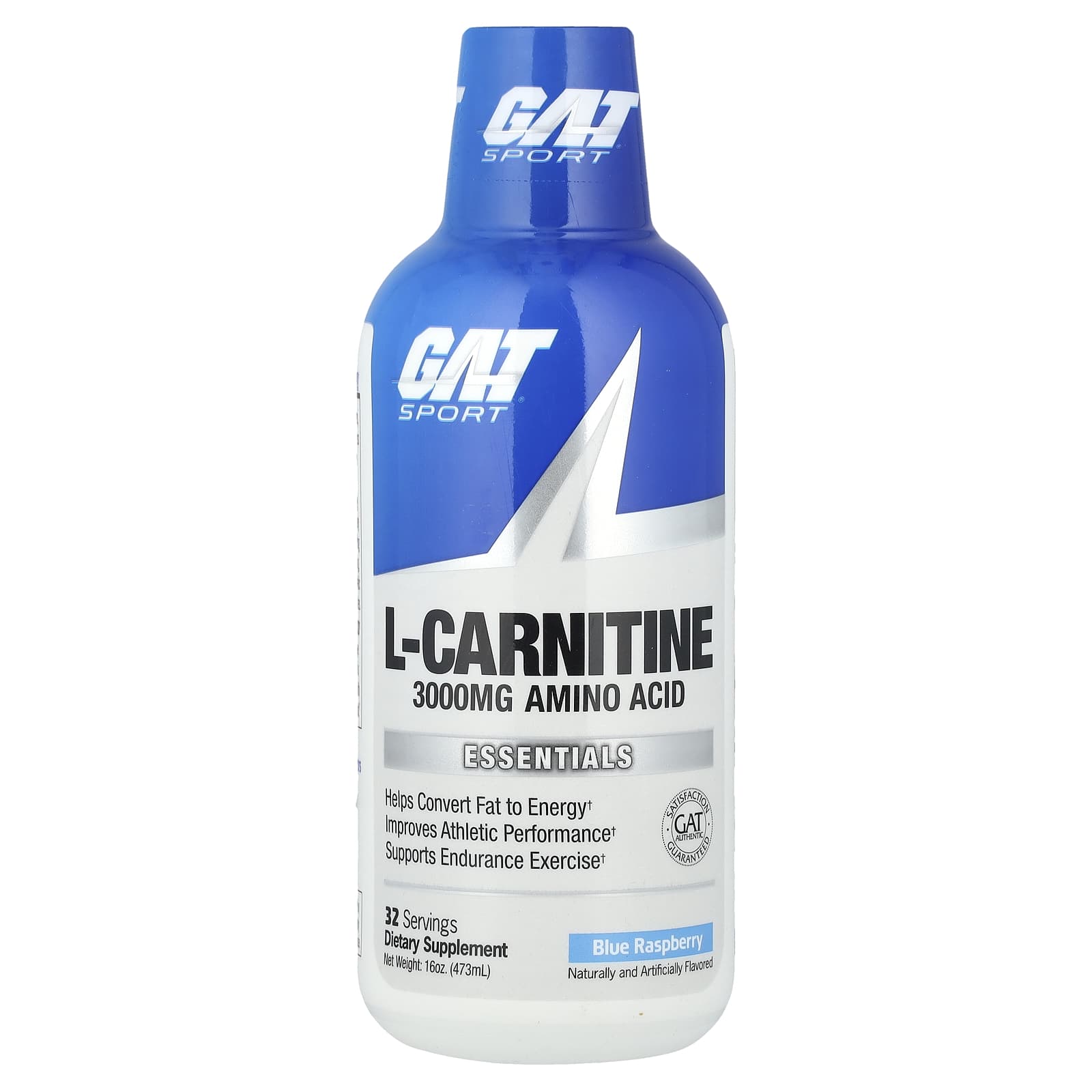 GAT Sport L-Carnitine Blue Raspberry 16 oz 473 ml 3790₽