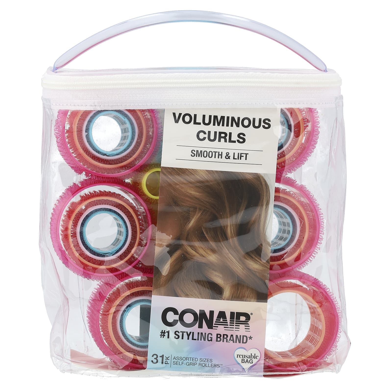 Conair, Самозахватывающие бигуди Self Grip Rollers для объемных локонов, 31 шт.