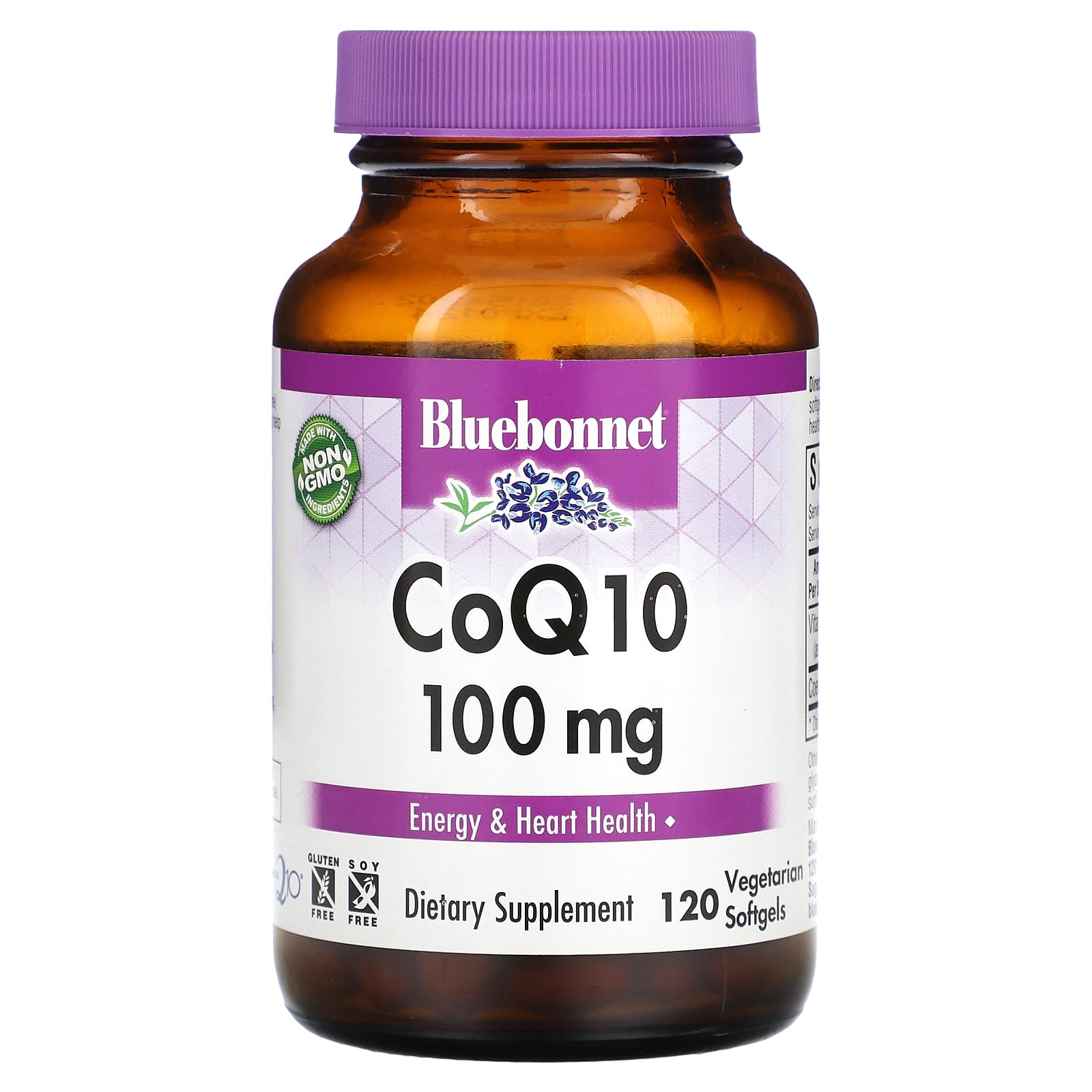 Bluebonnet Nutrition CoQ10 100 мг 120 желатиновых капсул 8690₽