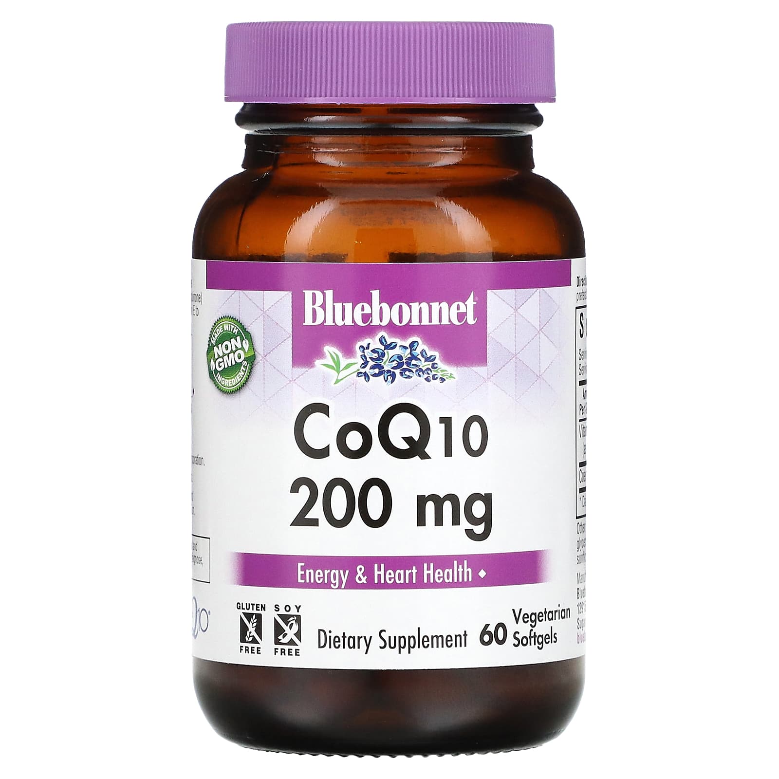 Bluebonnet Nutrition CoQ10 200 мг 60 желатиновых капсул 7490₽