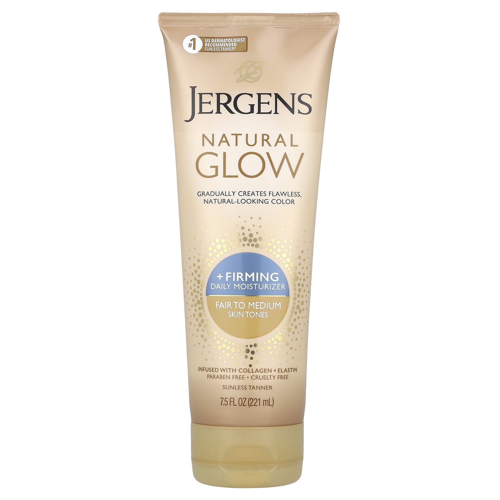 Jergens Natural Glow укрепляющее ежедневное увлажняющее средство средство для загара без загара от светлого до среднего 221 мл 75 жидк Унции 2490₽