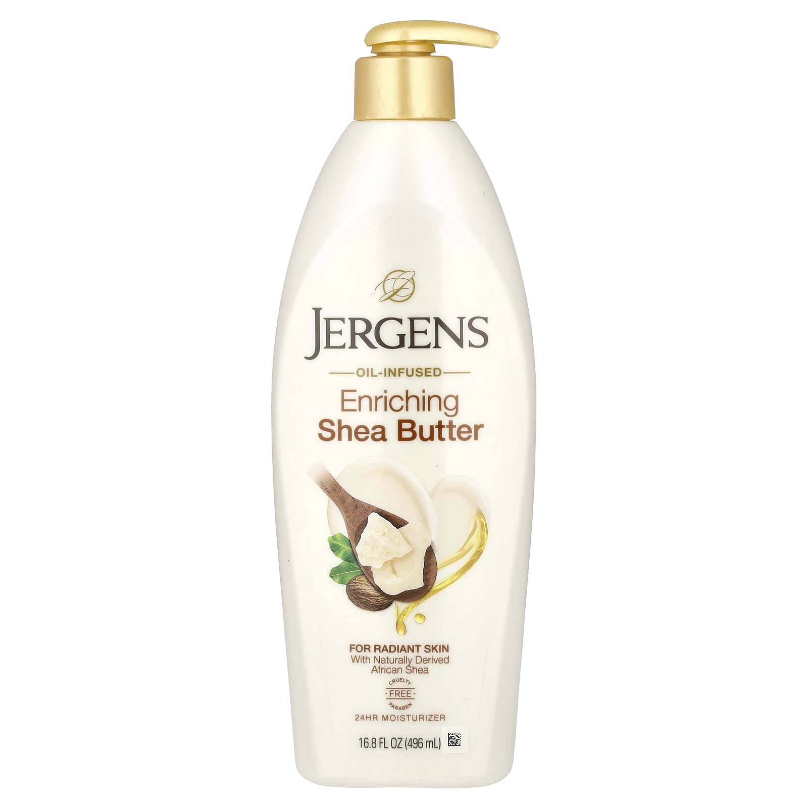 Jergens, Enriching Shea Butter, увлажняющий лосьон с маслом ши, 496 мл