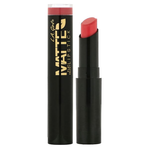 L.A. Girl, Матовая губная помада с плоским бархатом, GLC813 Hush, 3 г (0,1 унции)