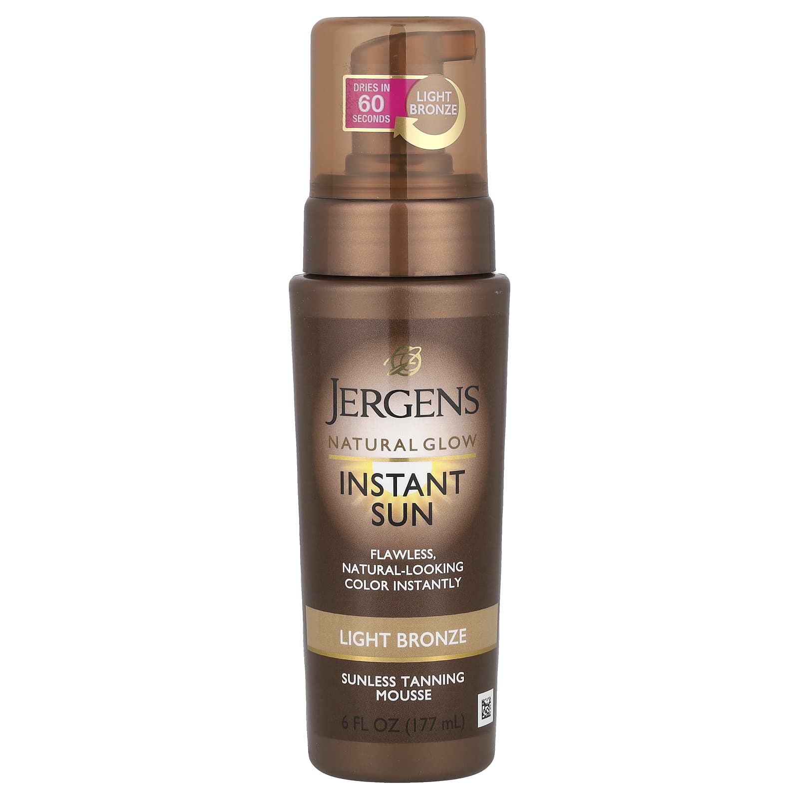 Jergens Natural Glow Instant Sun мусс для автозагара светло-бронзовый 177 мл 2890₽