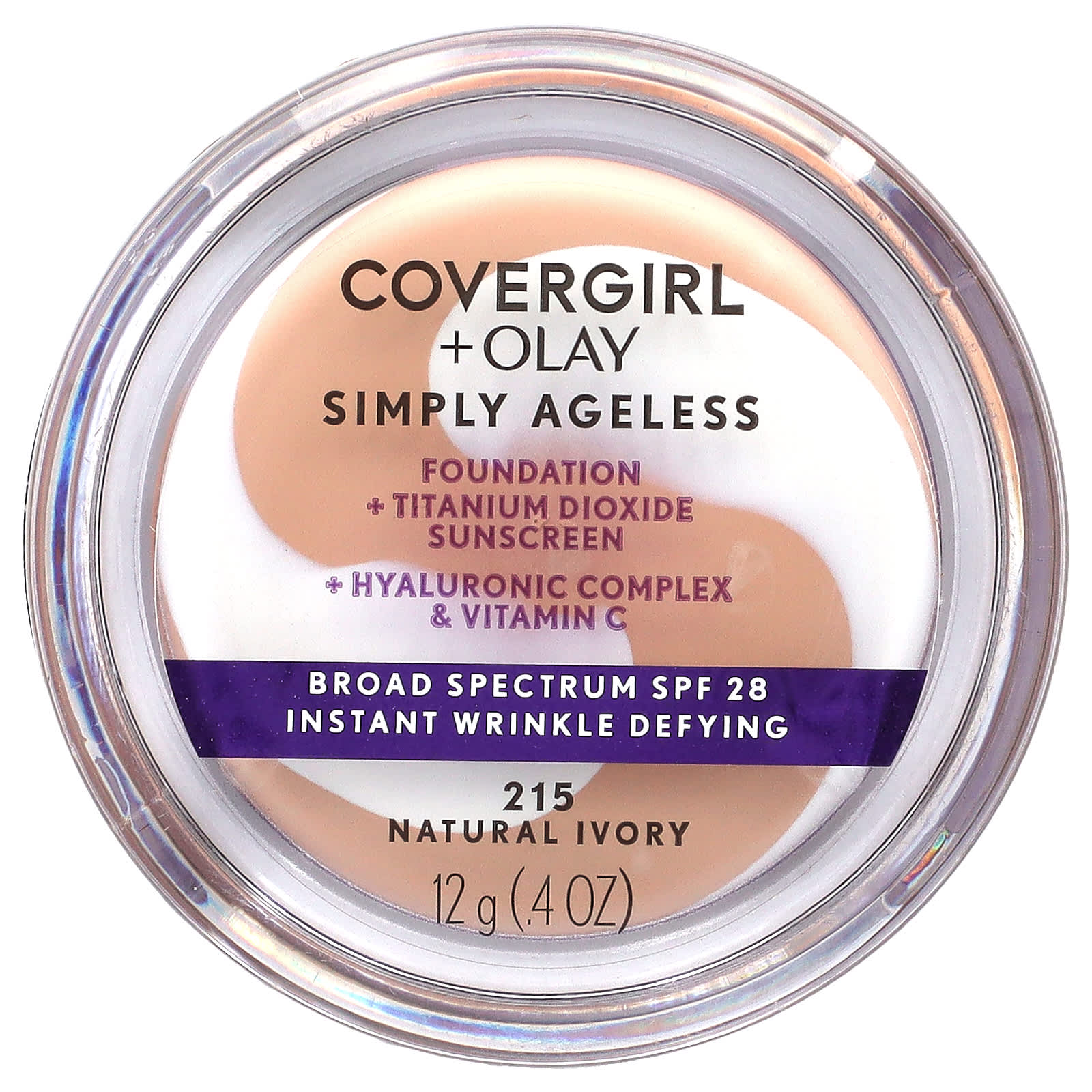 Covergirl Olay Simply Ageless тональный крем SPF 28 оттенок 215 натуральная слоновая кость 12 г 04 унции 2290₽