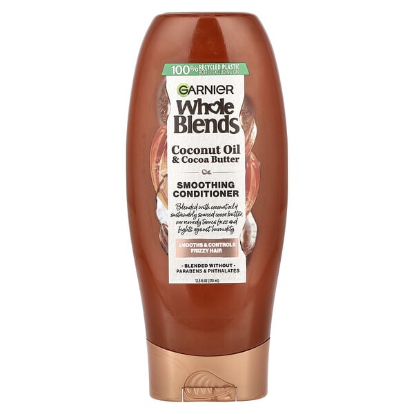 Garnier, Разглаживающий кондиционер Whole Blends, «Масла кокоса и какао», 370 мл