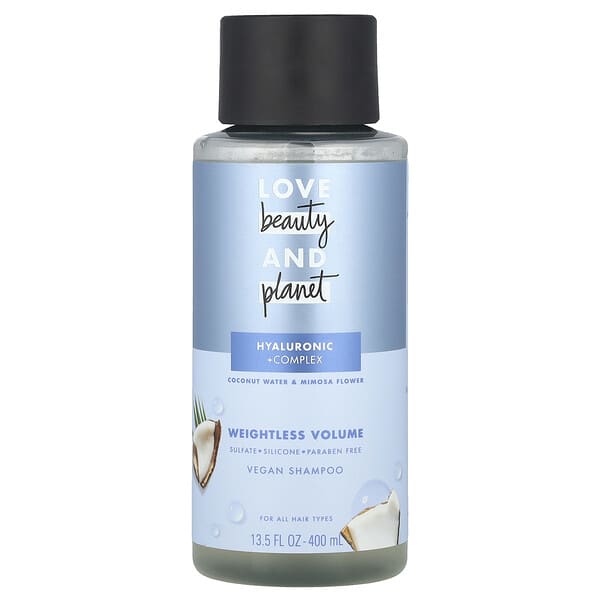 Love Beauty and Planet, Шампунь Volume and Bounty, «Кокосовая вода и цветы мимозы», 400 мл