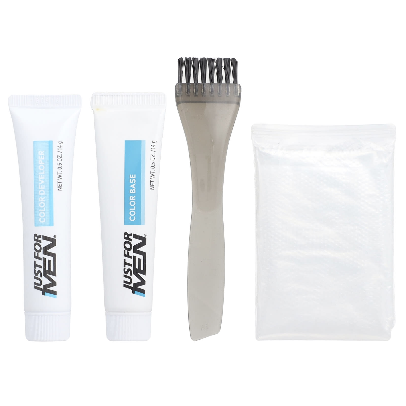 Just for Men Гель для окрашивания усов и бороды Mustache - Beard кисточка в комплекте оттенок черный M-55 2 шт по 14 г 2990₽