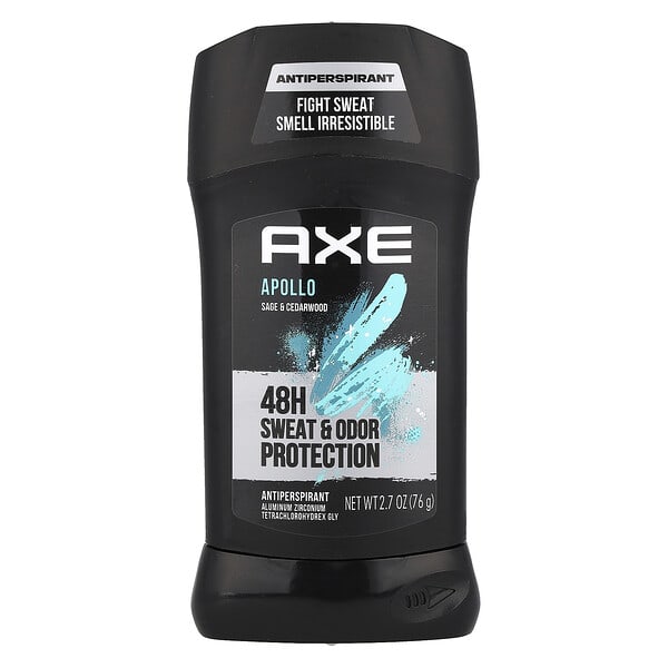 AXE, Антиперспирант, защита от пота и запаха на 48 часов, Apollo, 76 г (2,7 унции)