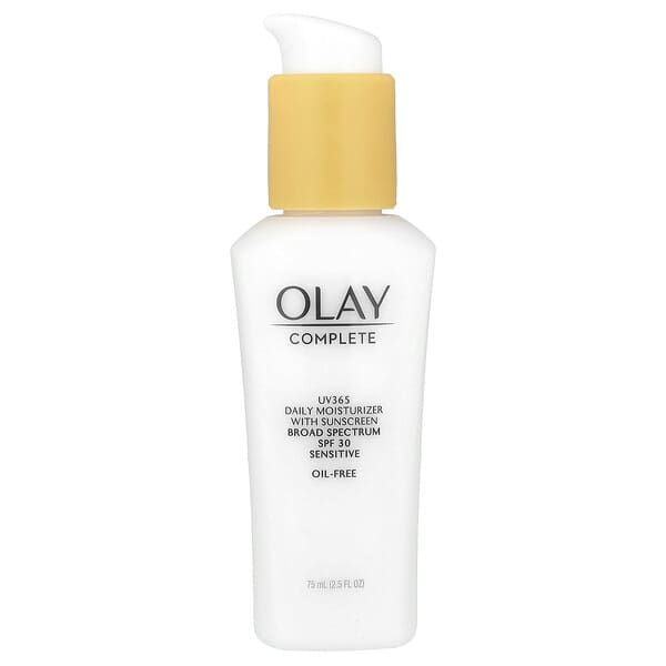 Olay, Complete, UV365, дневное увлажняющее средство, SPF 30, для чувствительной кожи, 75 мл (2,5 жидк. унции)