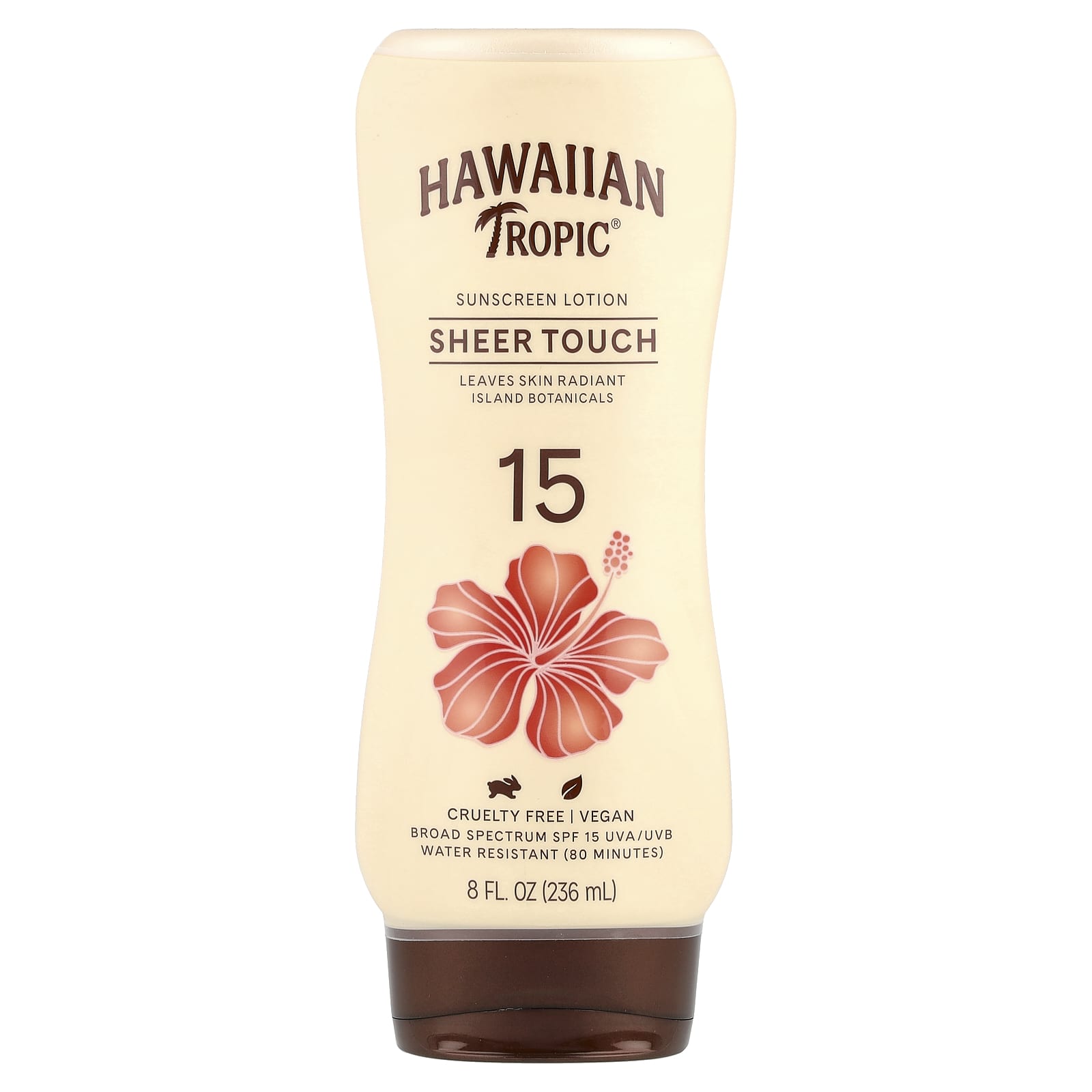 Hawaiian Tropic, Sheer Touch, Ultra Radiance, солнцезащитный лосьон с SPF 15, 236 мл