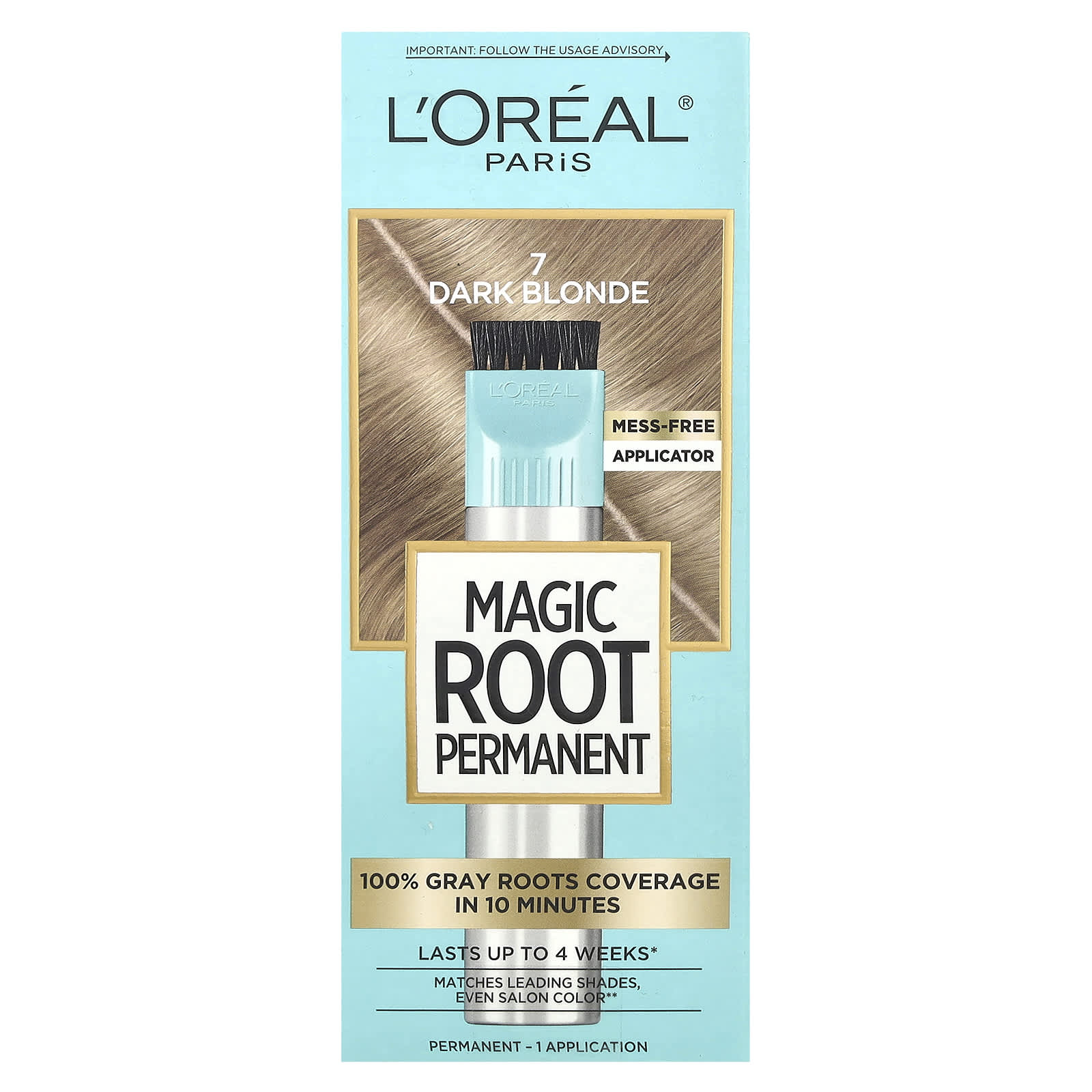 LOral Magic Root Rescue 10-минутный набор для окрашивания корней 7 темный блонд 1 нанесение 1990₽