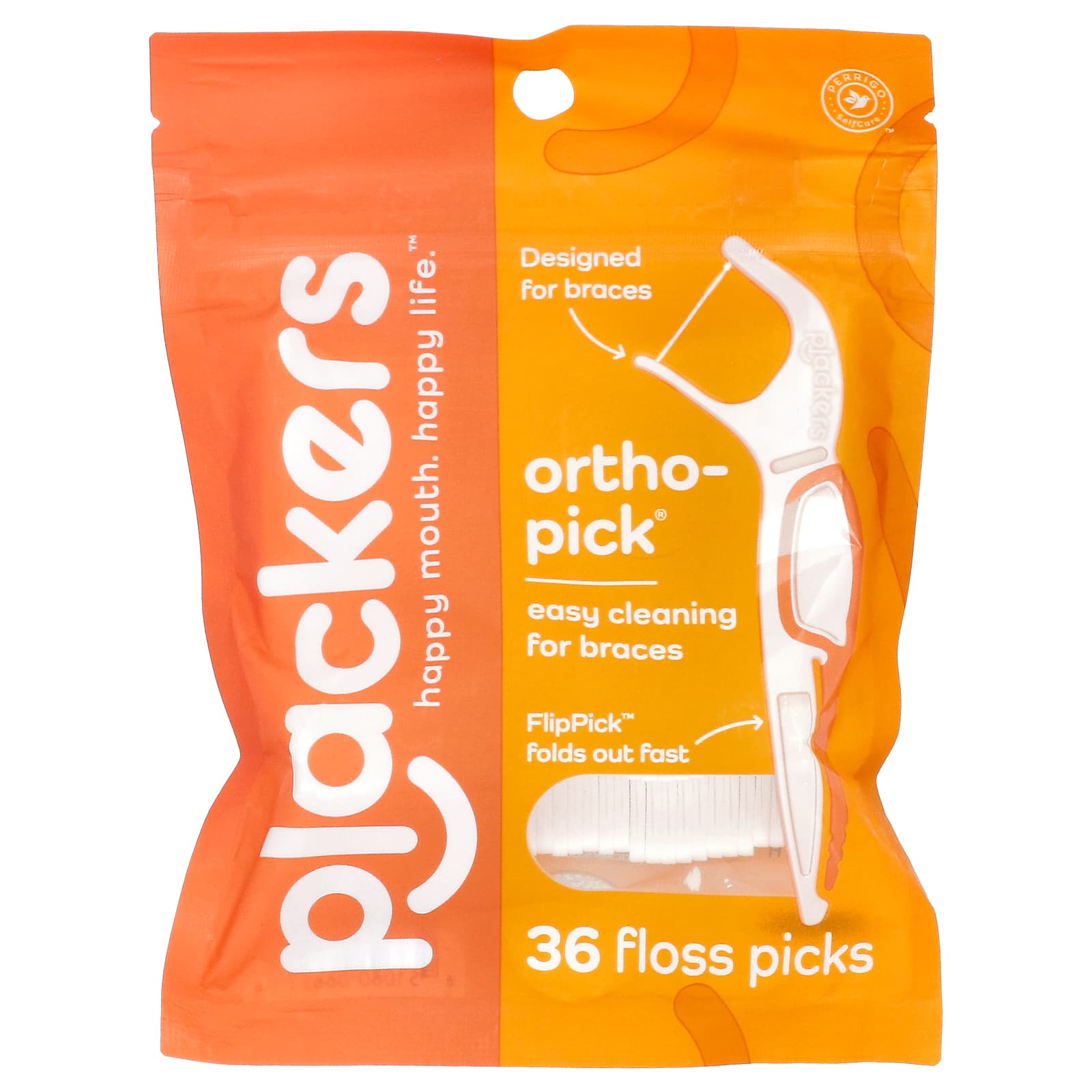 Plackers Orthopick зубная нить 36 шт 1590₽