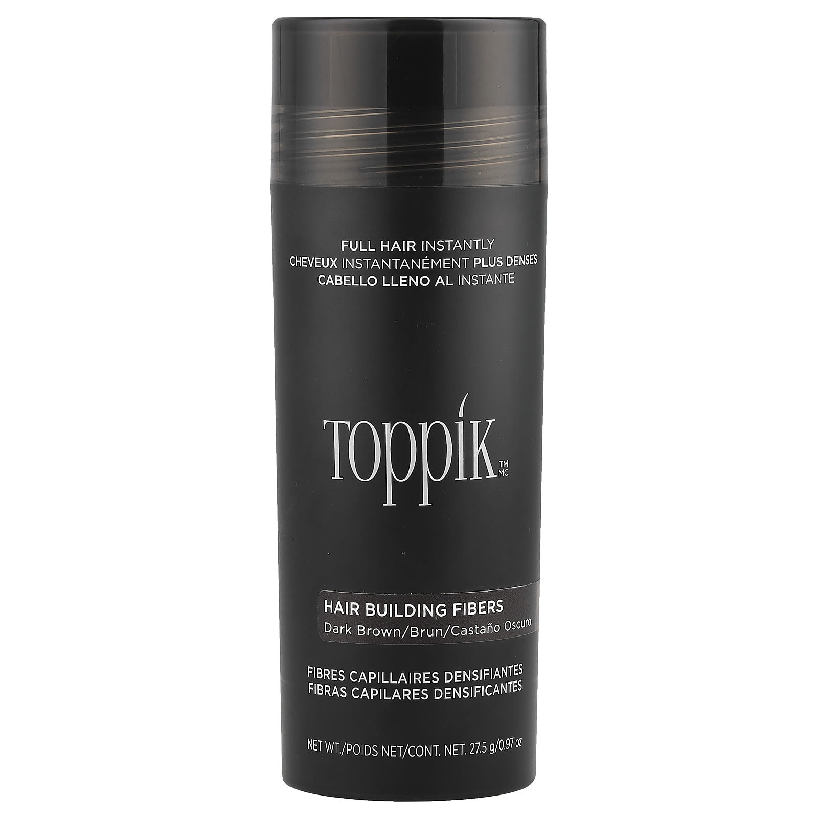 Toppik Hair Building Fibers загуститель для волос оттенок темно-коричневый 275 г 097 унции 7990₽