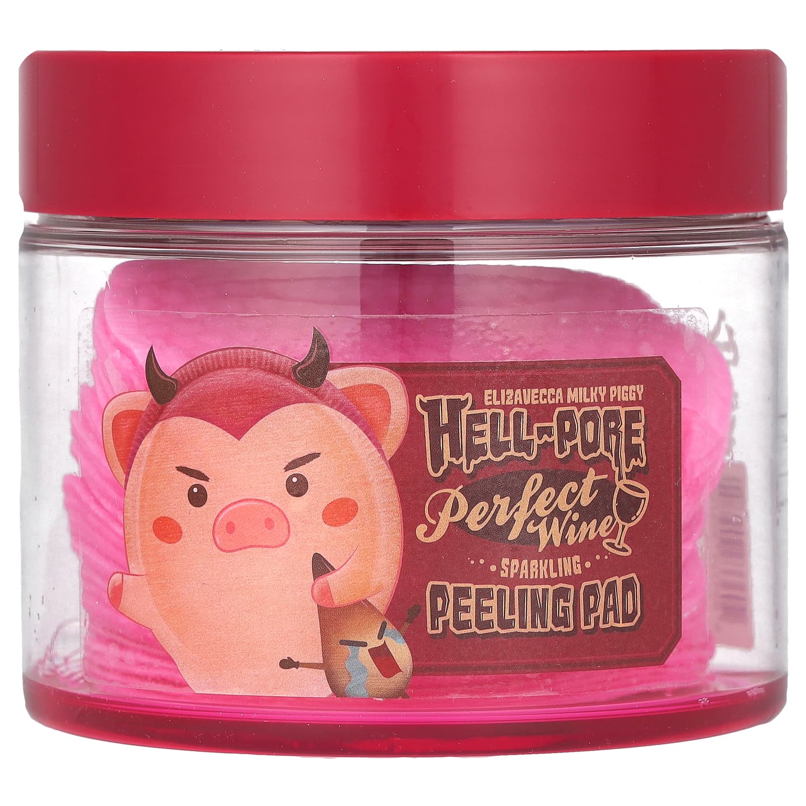 Elizavecca Milky Piggy Hell-Pore диски для пилинга лица на основе игристого вина 30 штук 3690₽