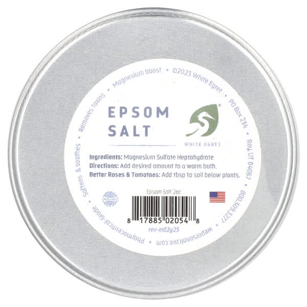 White Egret Personal Care, английская соль, 57 г (2 унции)