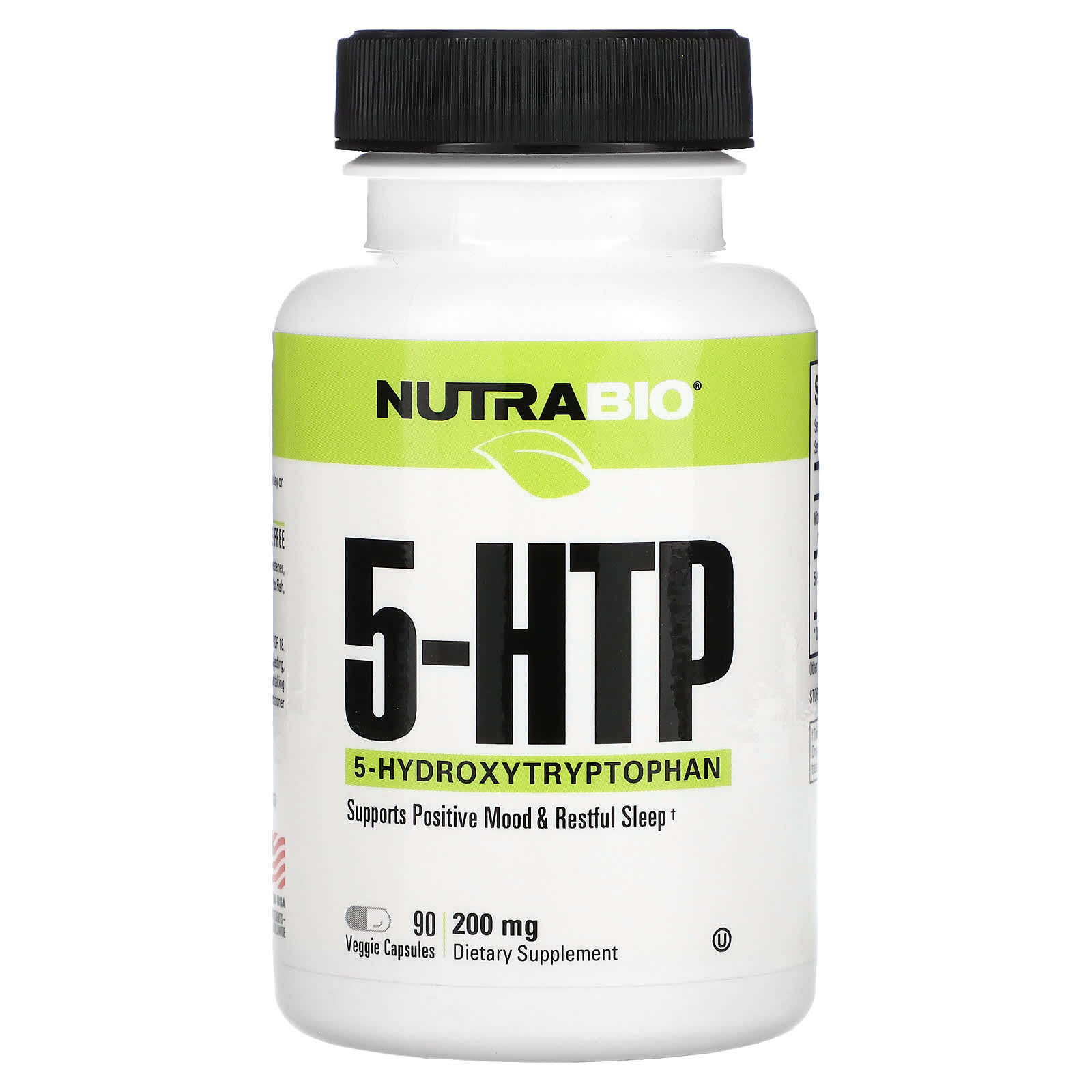 NutraBio 5-HTP 200 мг 90 растительных капсул 4190₽