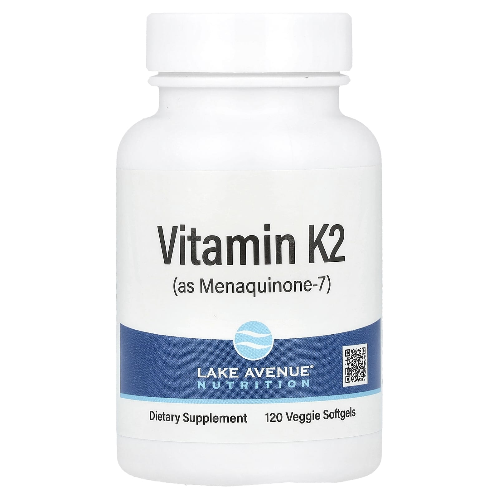 Lake Avenue Nutrition Витамин K2 в виде менахинона-7 50 мкг 120 растительных капсул 2190₽