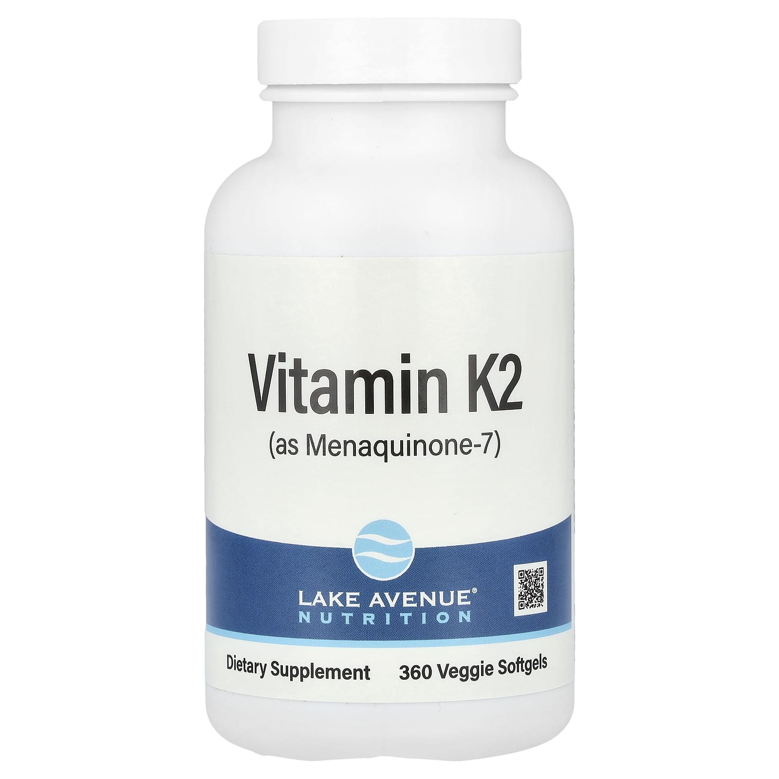 Lake Avenue Nutrition витамин K2 в виде менахинона-7 50 мкг 360 растительных капсул 4890₽