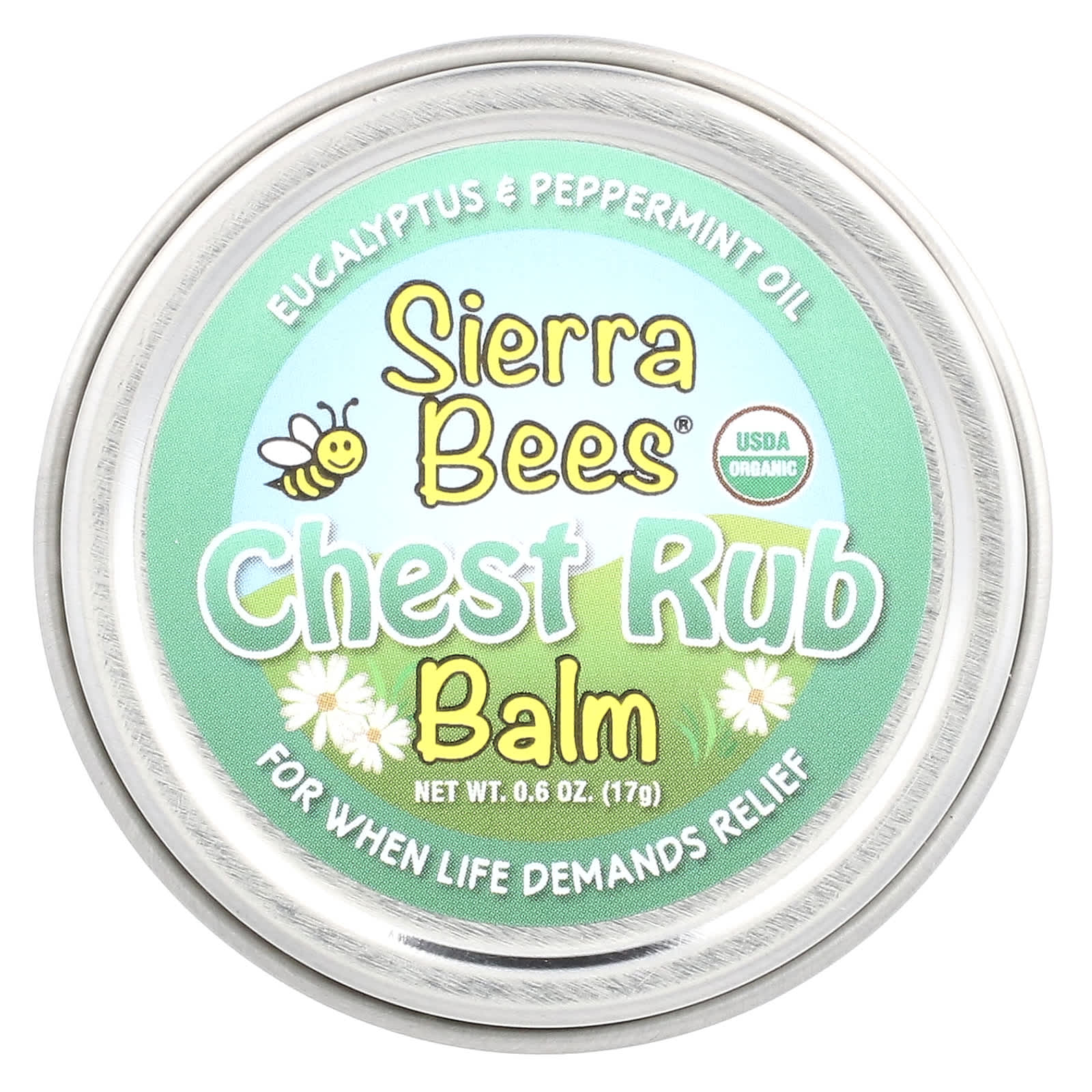 Sierra Bees Бальзам для втирания в грудь эвкалипт и перечная мята 17 г 06 унции 1590₽