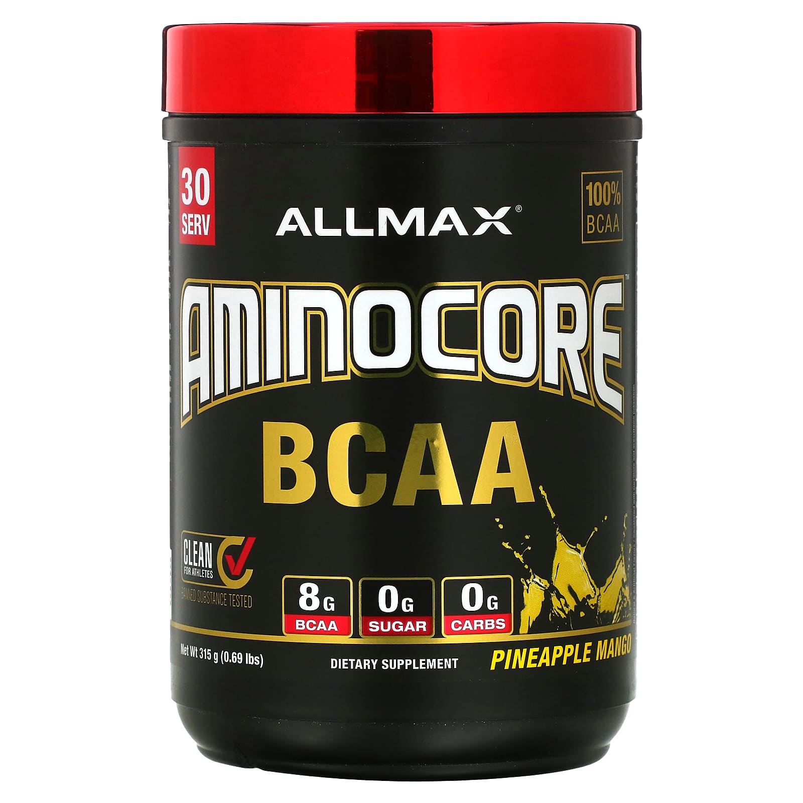 ALLMAX AMINOCORE BCAA Ананас и манго 315 г 069 фунта 4490₽