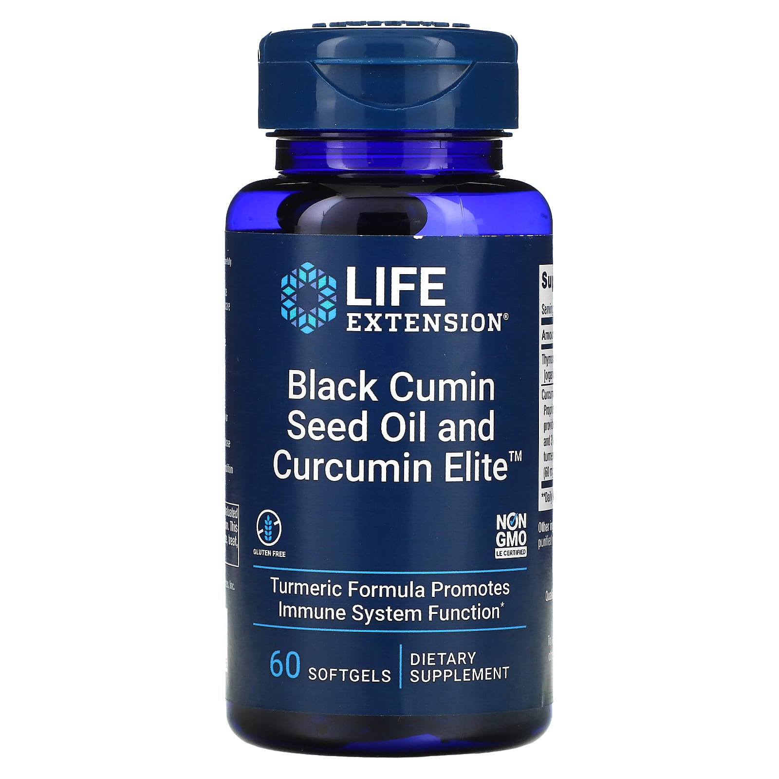 Life Extension масло из семян черного тмина с Curcumin Elite 60 капсул 4590₽