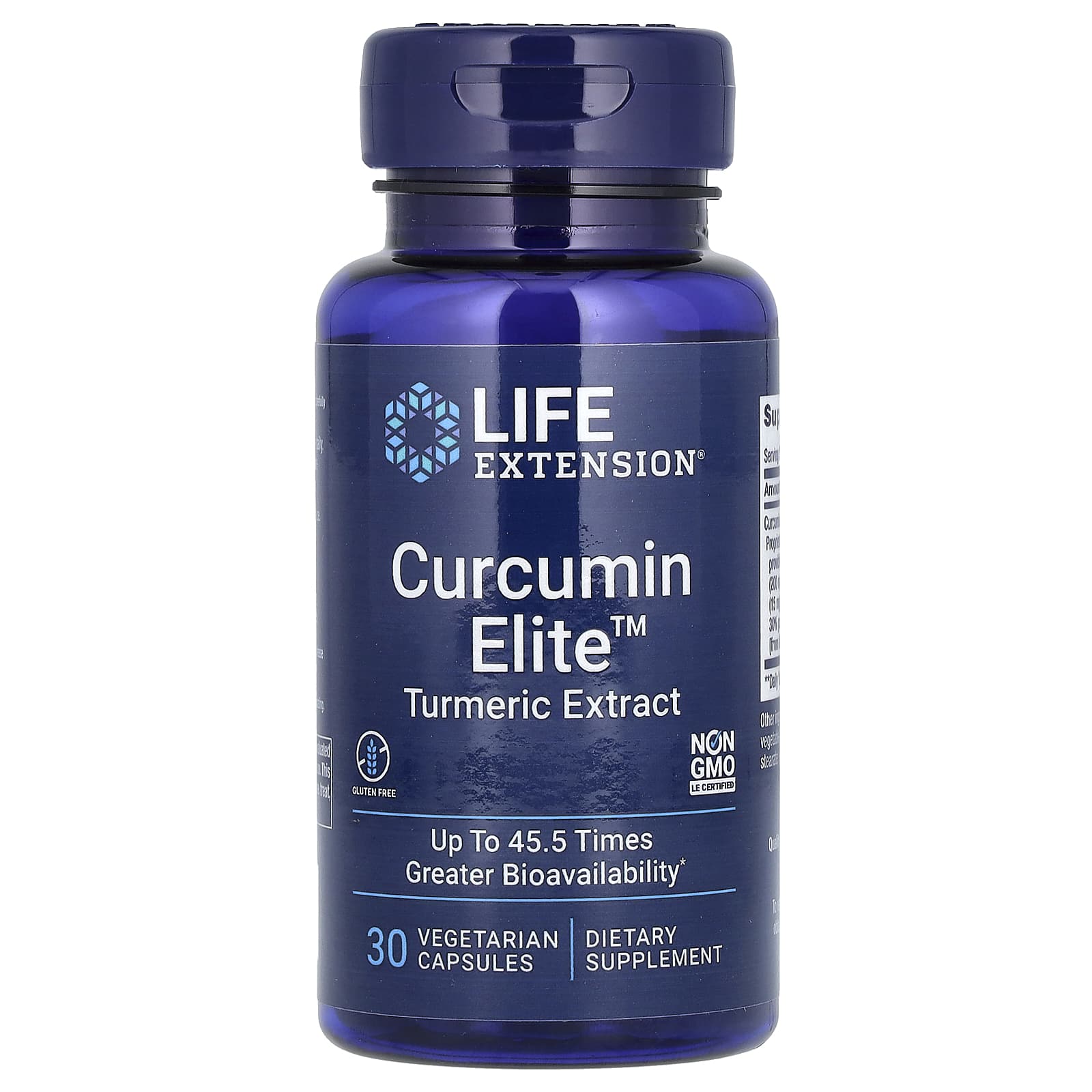 Life Extension Curcumin Elite экстракт куркумы 30 вегетарианских капсул 2490₽