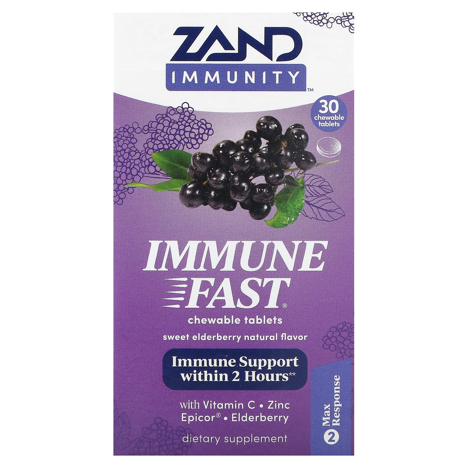 Zand Immunity Immune Fast сладкая бузина 30 жевательных таблеток 3090₽