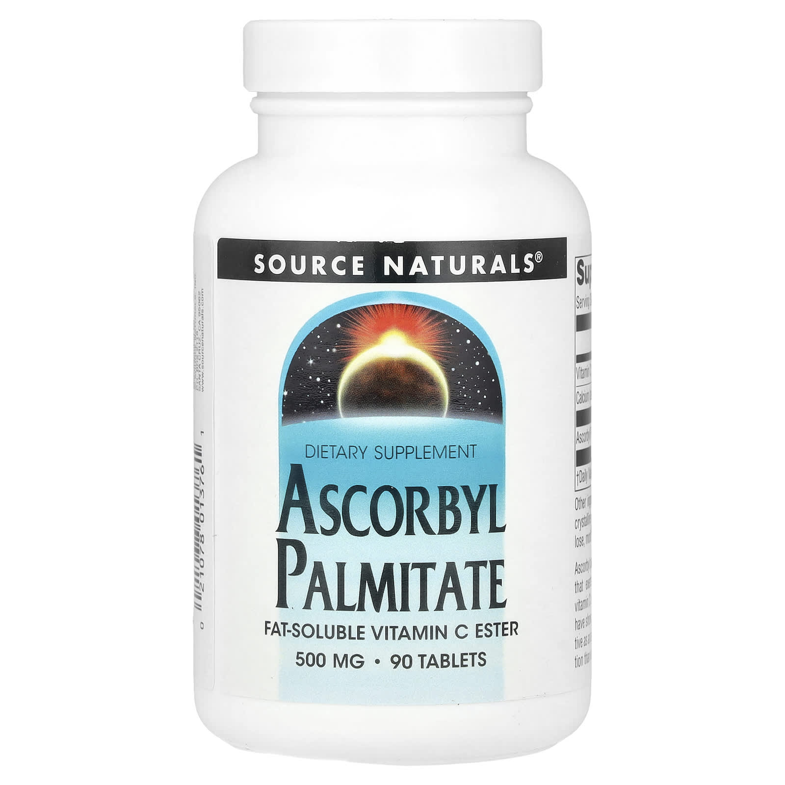 Source Naturals Аскорбил пальмитат 500 мг 90 таблеток 2490₽