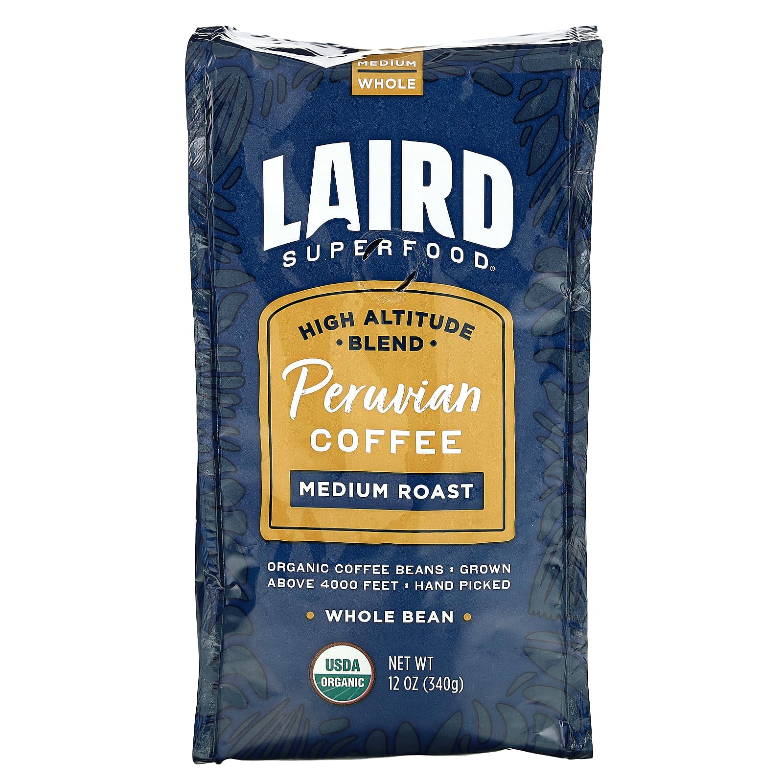 Laird Superfood перуанский кофе цельные зерна средней обжарки 340 г 12 унций 2990₽