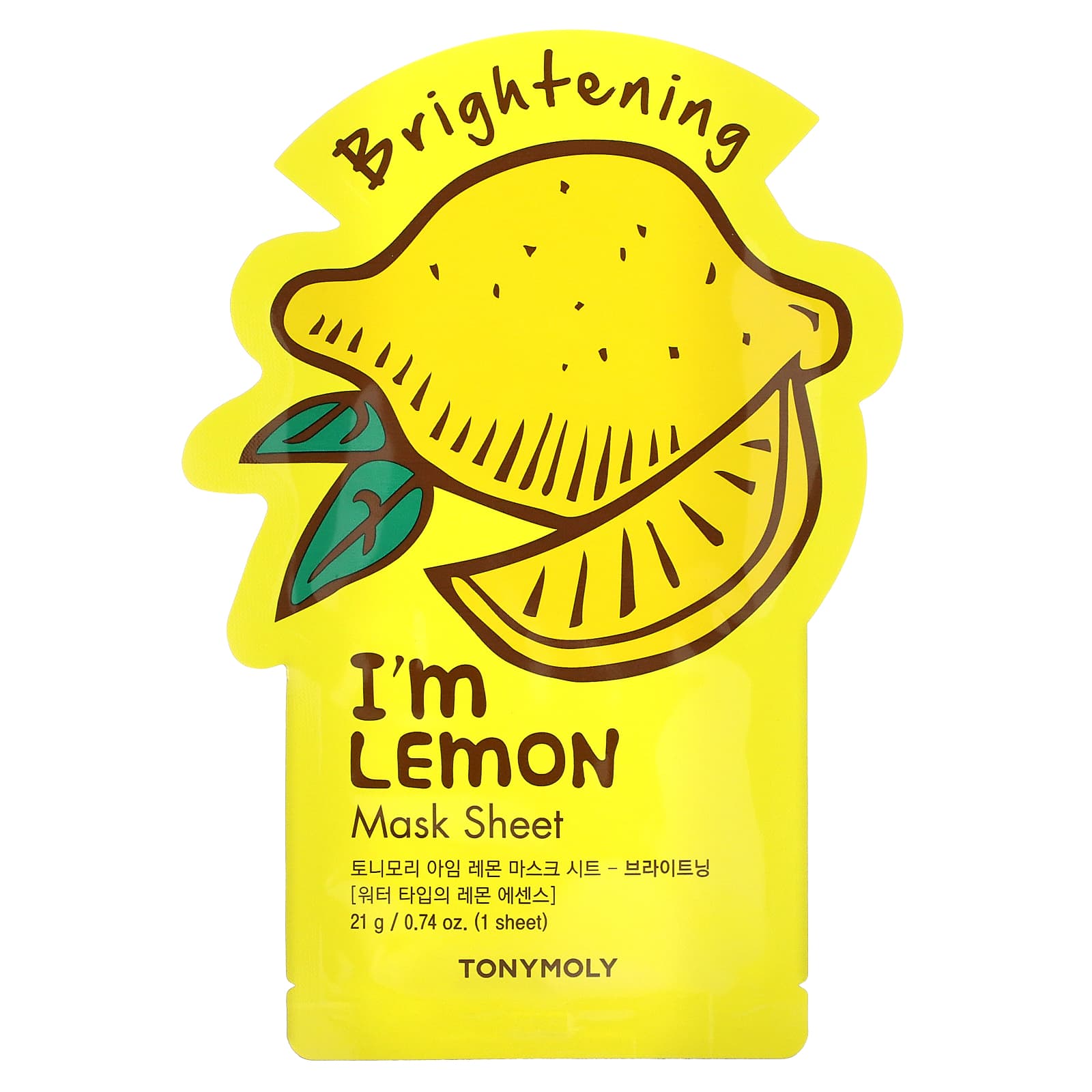 TonyMoly Im Lemon осветляющая тканевая маска 1 шт 21 г 074 унции 1390₽