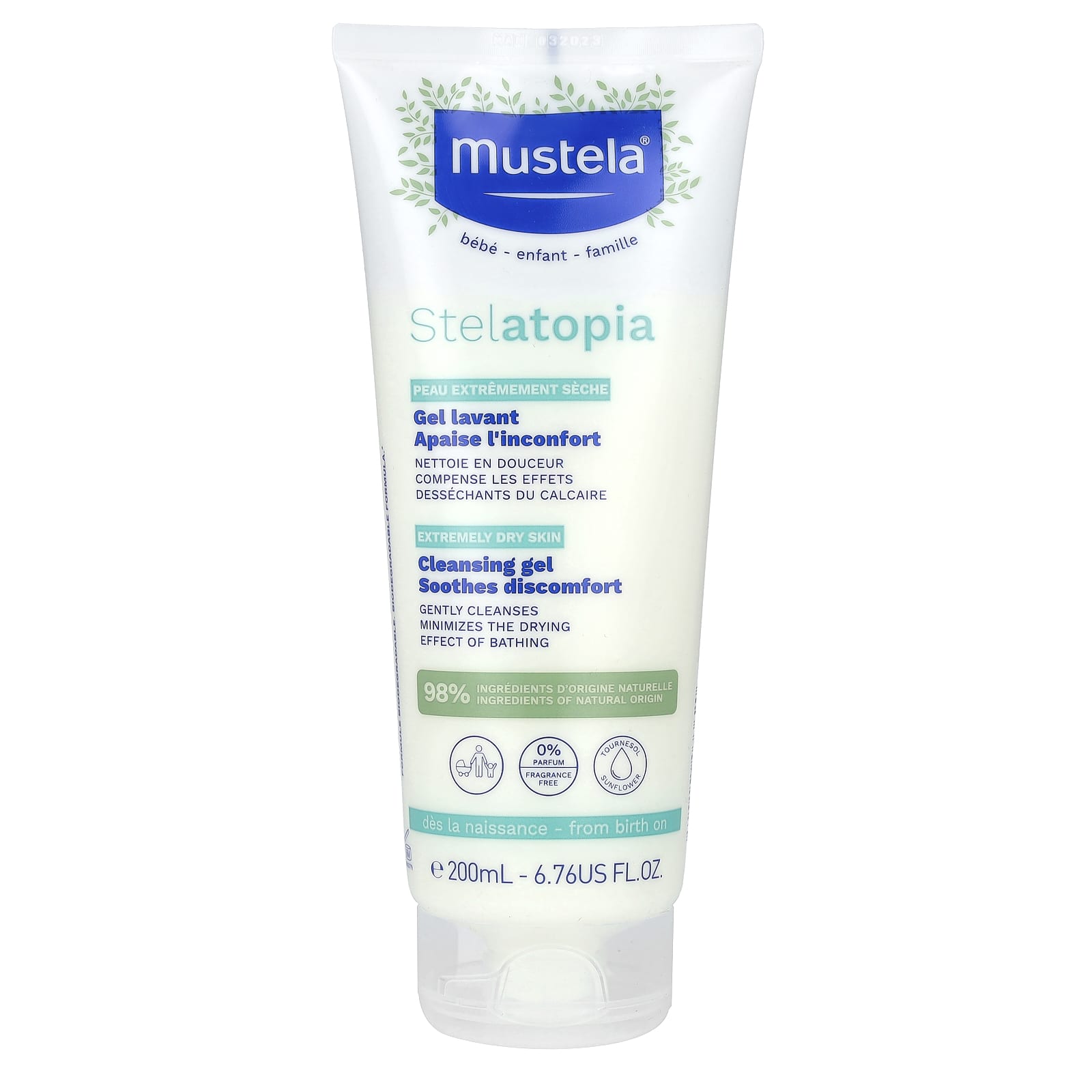 Mustela Stelatopia очищающий гель без отдушки 200 мл 676 жидк унции 2490₽